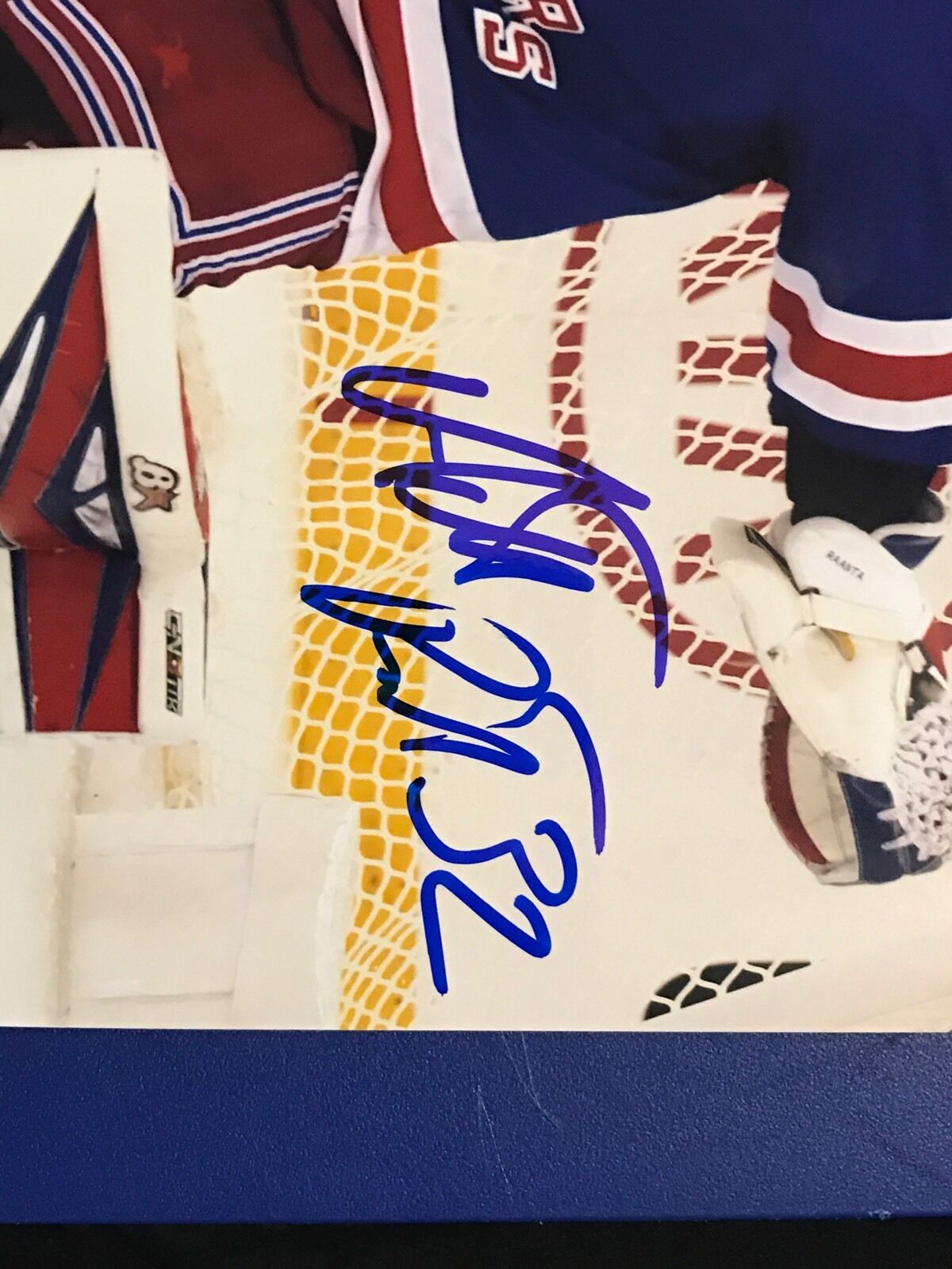 Antti Raanta New York Rangers Signed Action Autographed 8x10 Photo NHL Chicago