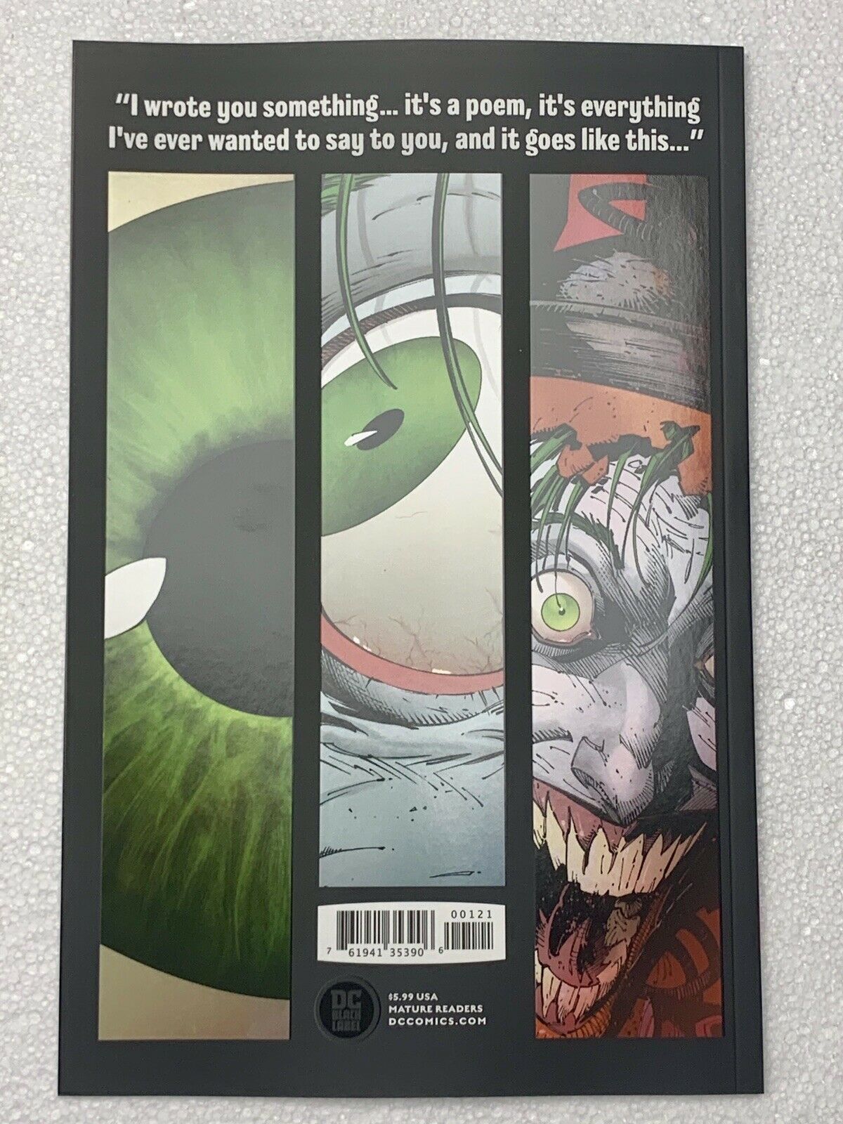 Batman Last Knight On Earth Cover B Jock Variant DC Black Label Book One 1