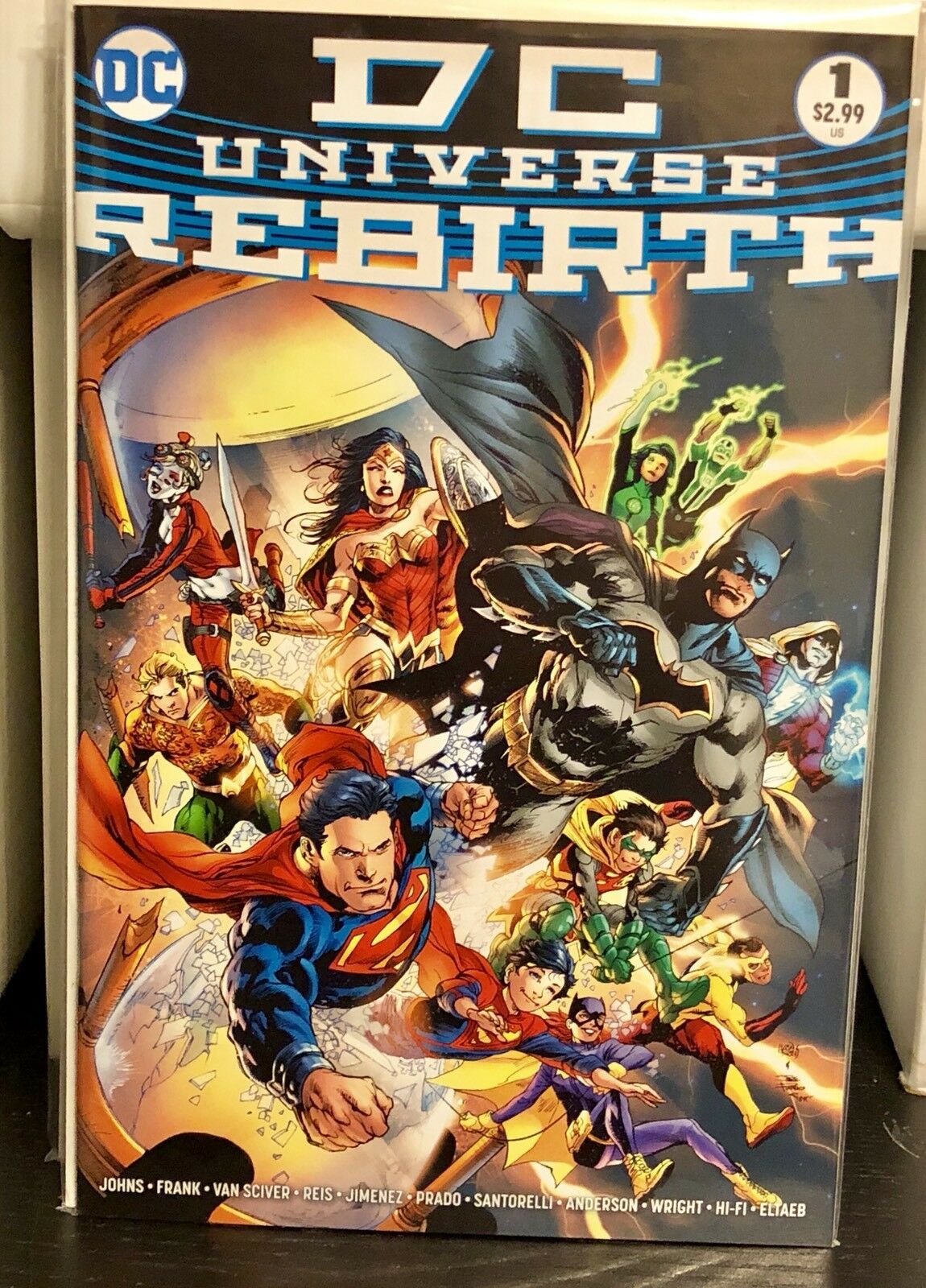 DC Universe Rebirth #1 Ivan Reis Cover And Regular A Batman Superman Flash Green