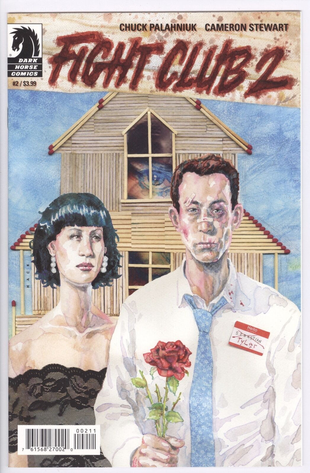 Dark Horse Fight Club 2 #1 #2 #3 David Mack Cover Tyler Durden First Print