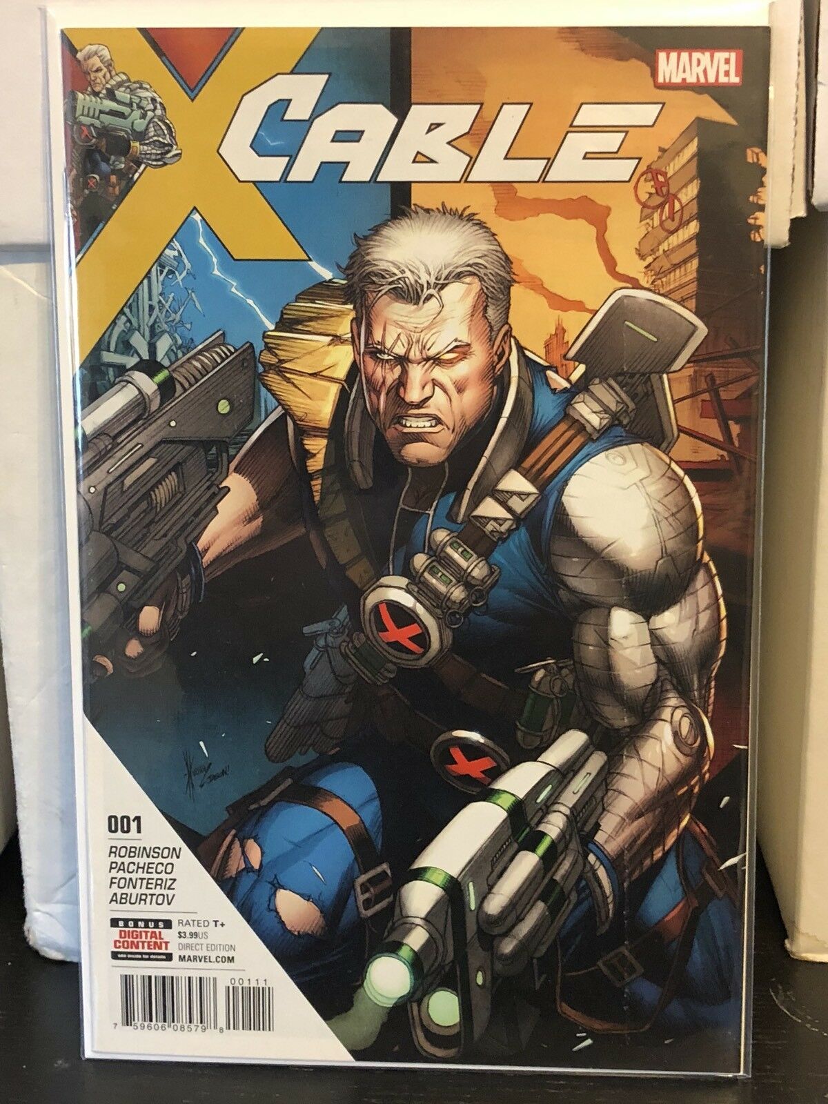 Cable #1 Andy Kubert 1:50 Variant W/ Cover A 1st Print 2017 Set Of 2