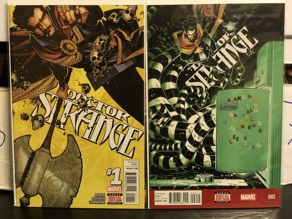 Doctor Strange #1 And #2 Cover A Marvel 2015 1st Print Jason Aaron Chris Bachalo