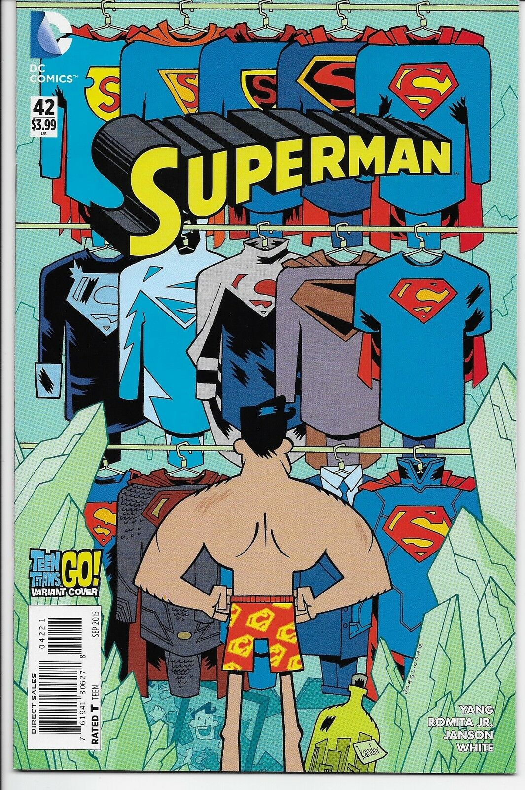 Superman 42 Teen Titans Go Variant Cover DC Comics Clark Kent