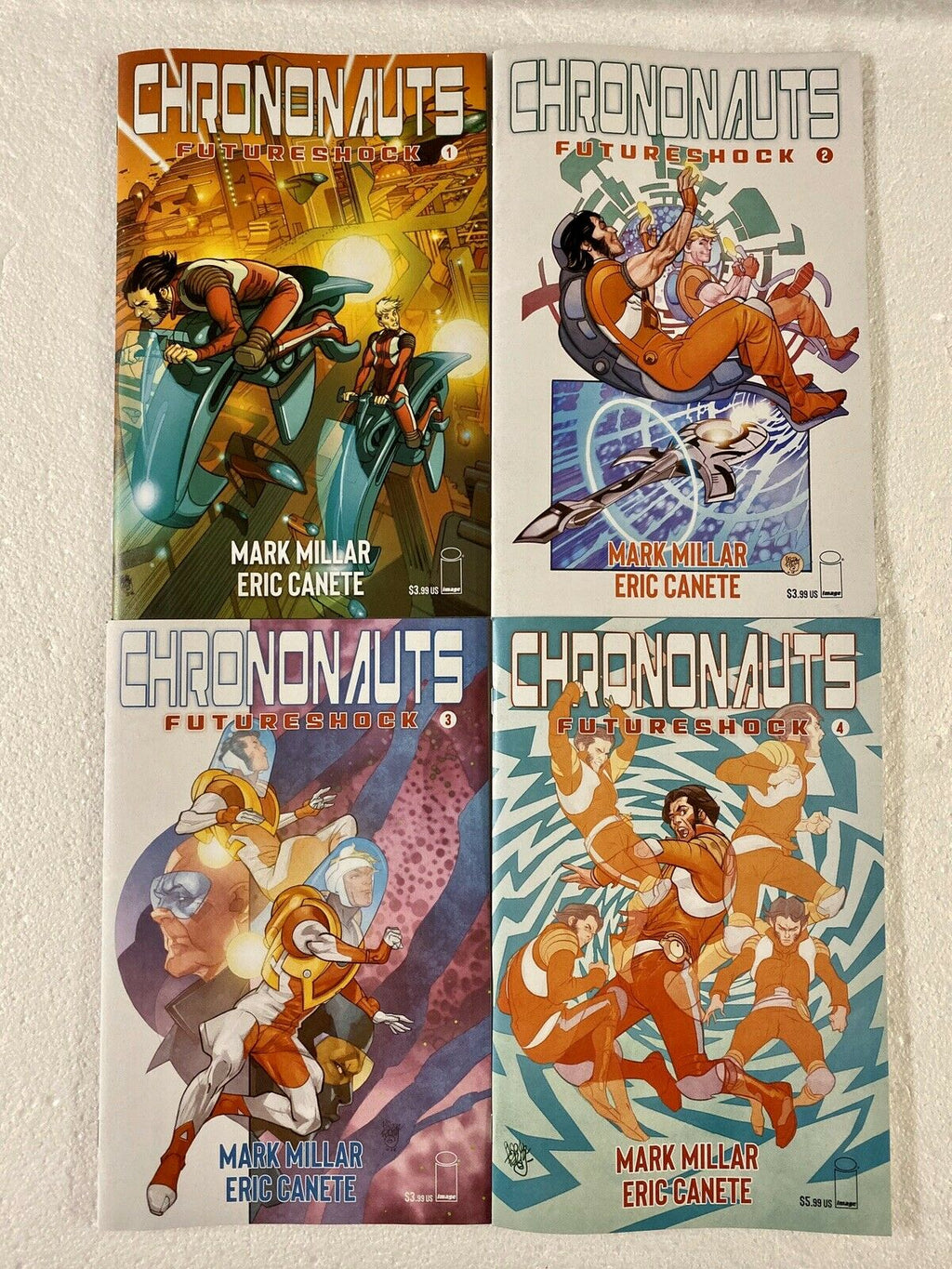 Chrononauts Futureshock #1 2 3 4 Cover A Complete Set Mark Millar Netflix Image