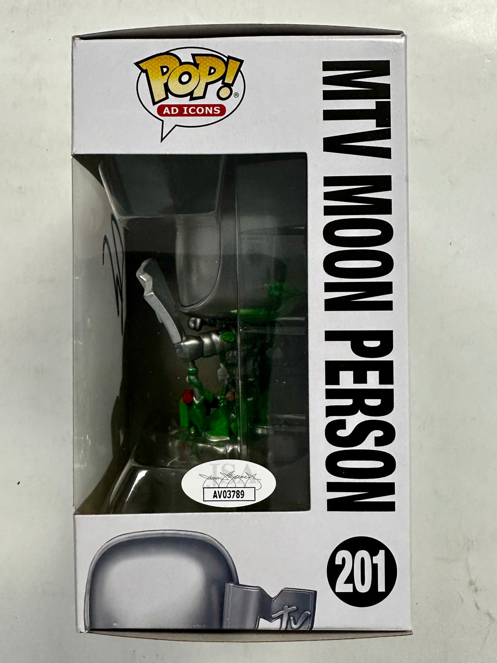 Pat Monahan (Train) Signed MTV Moon Person Funko Pop #201 With JSA COA
