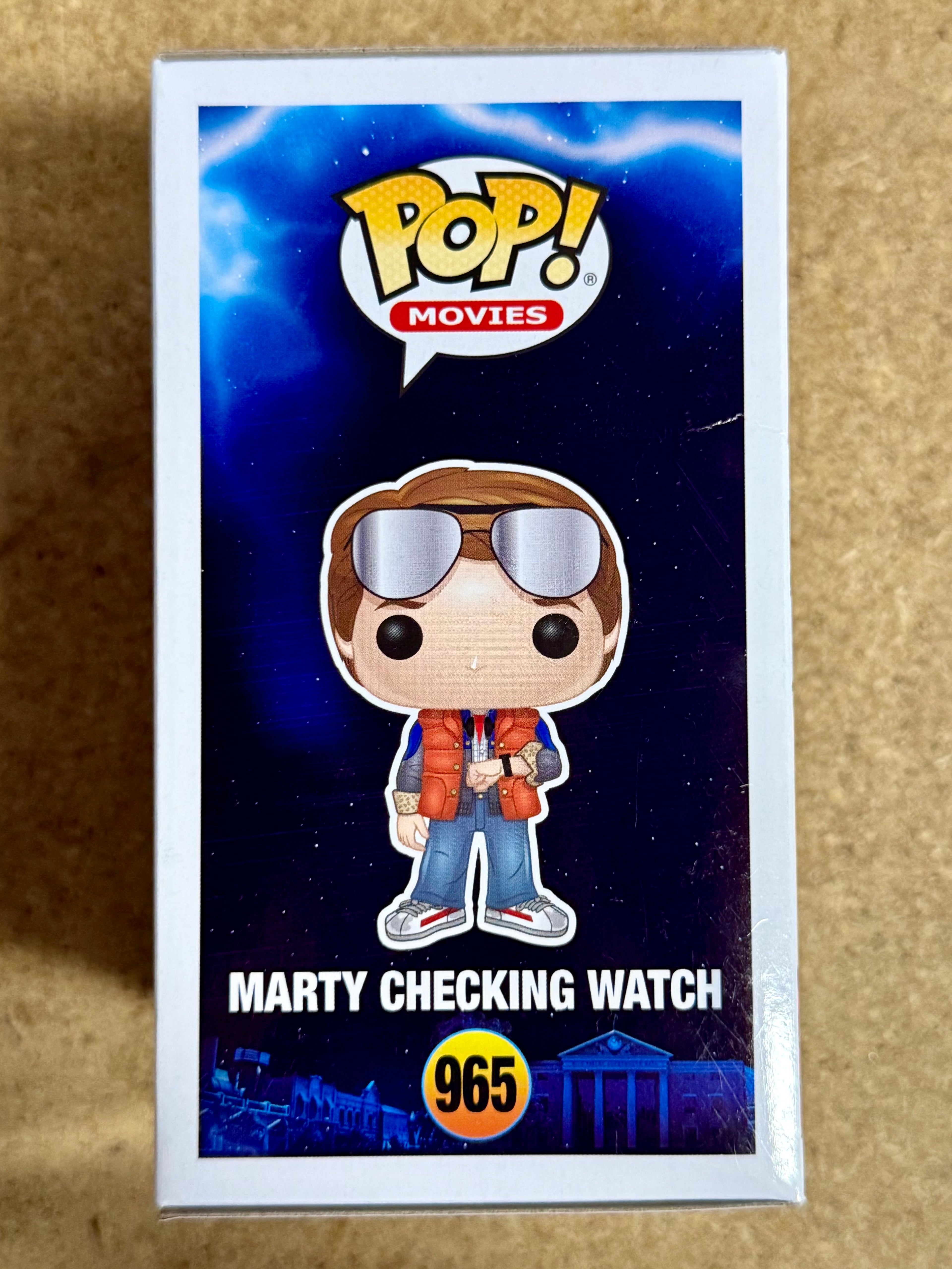 Funko Pop! Movies Marty McFly Checking Watch #965 Back to The Future SDCC 2020 Summer Con Exclusive