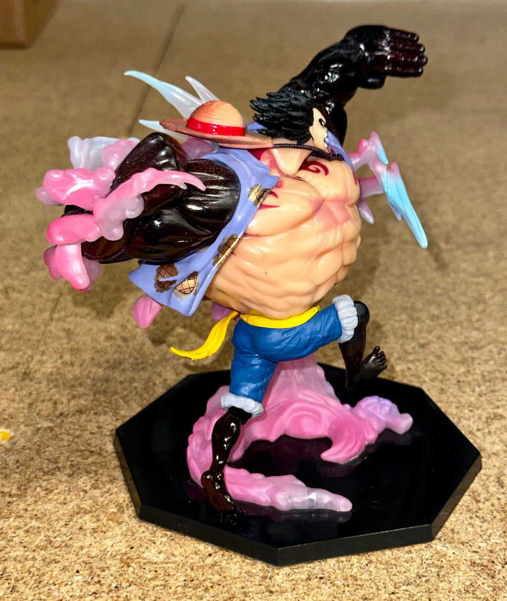 Anime One Piece Monkey D. Luffy Gear 4 (Four) Battle Scene Action Pose Statue