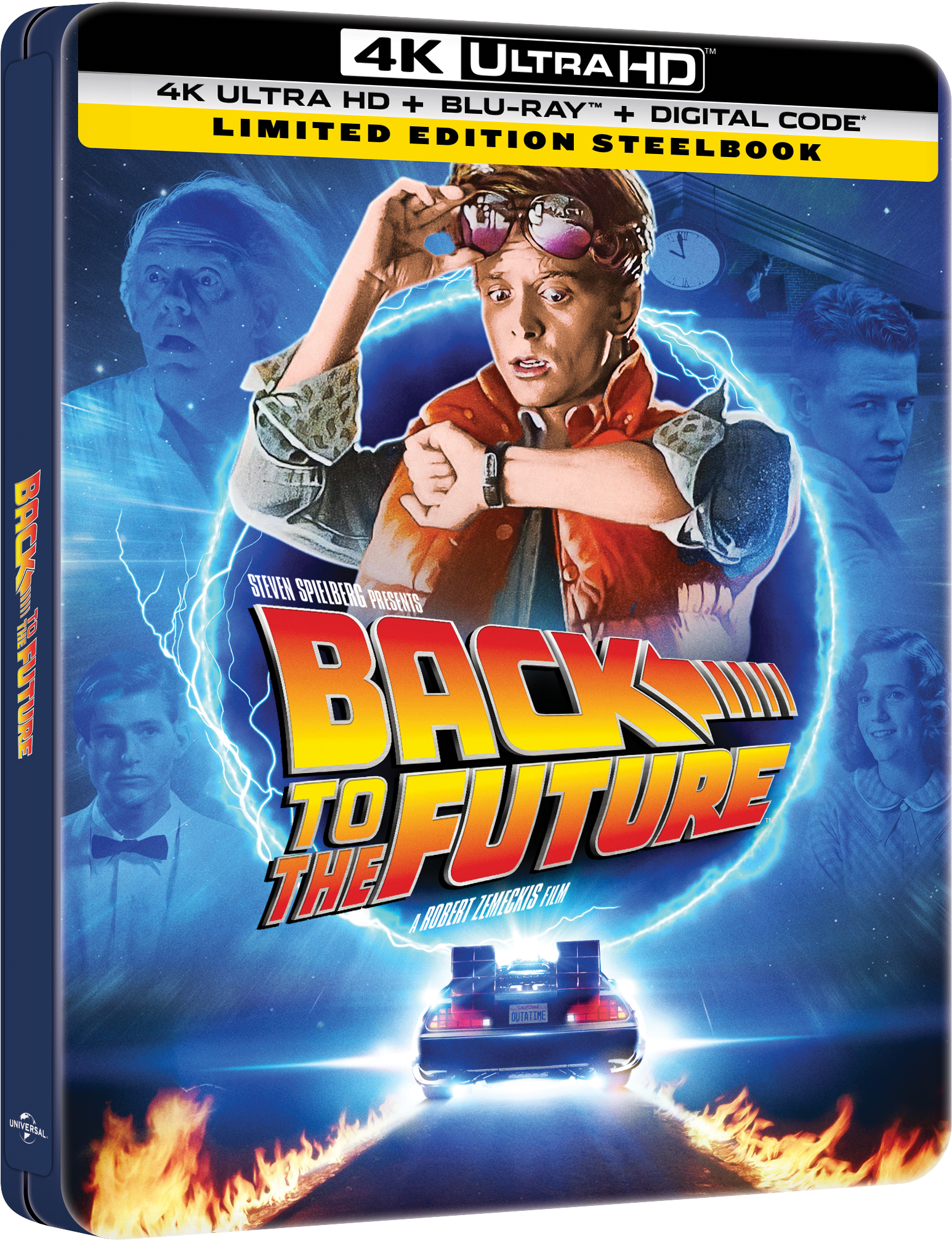 Back to the Future Limited Edition Steelbook (4K Ultra HD + Blu-ray™ + Digital Code) [2025]