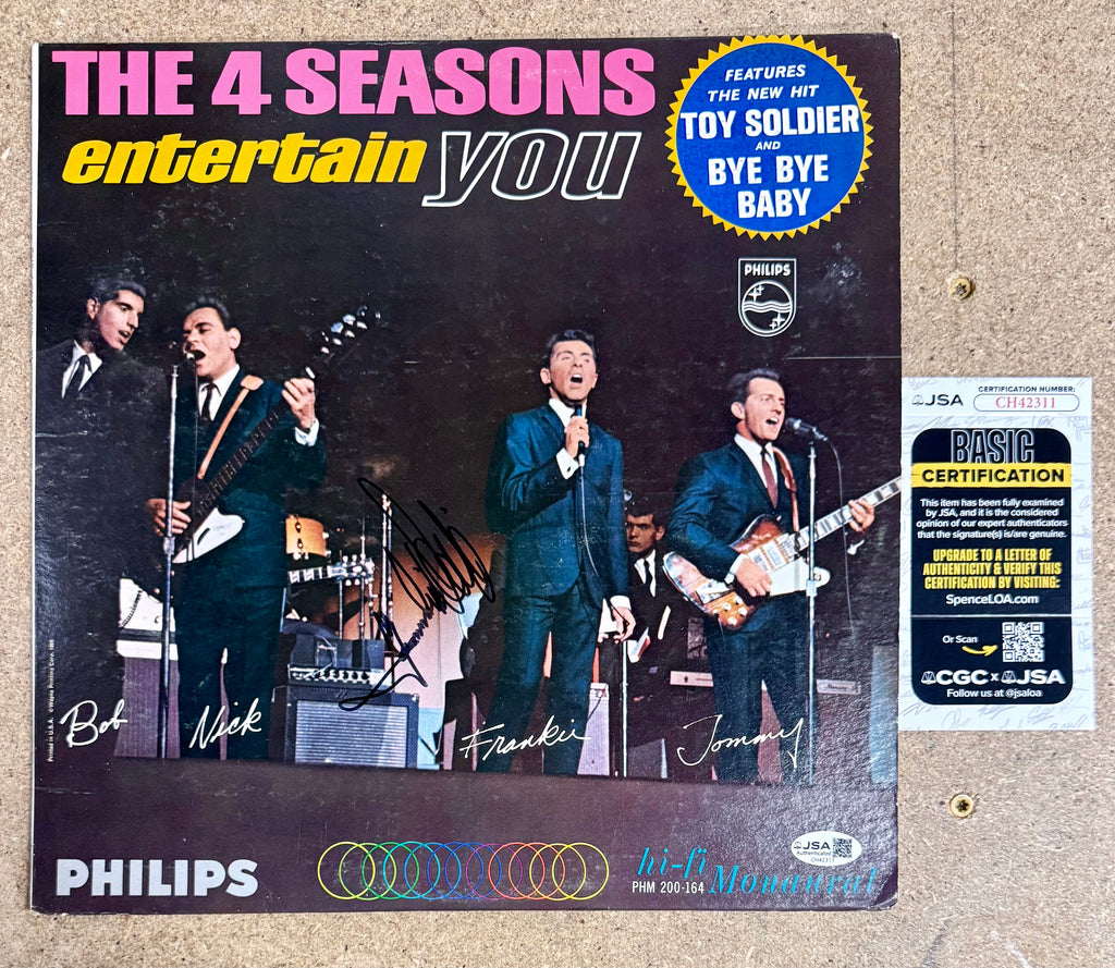 Frankie Valli Signed & Framed (4) Four Seasons Is The Word Vinyl With JSA COA