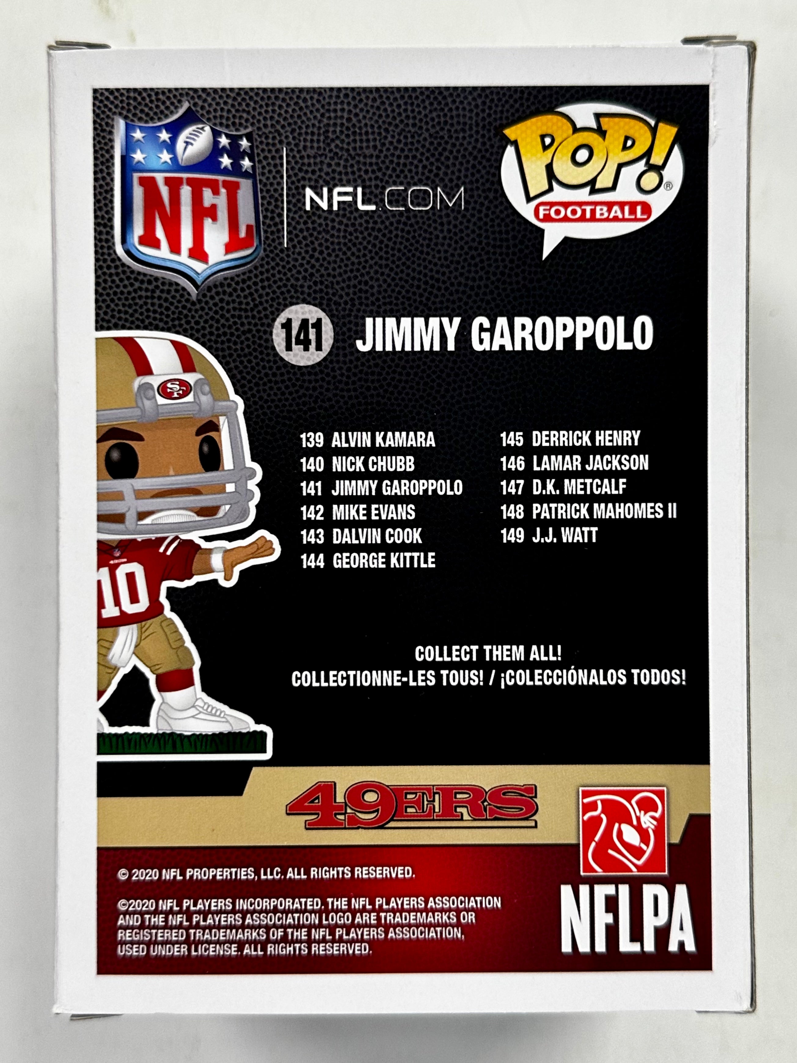 Funko Pop! Football Jimmy Garoppolo Throwing #141 NFL San Francisco 49ers 2020