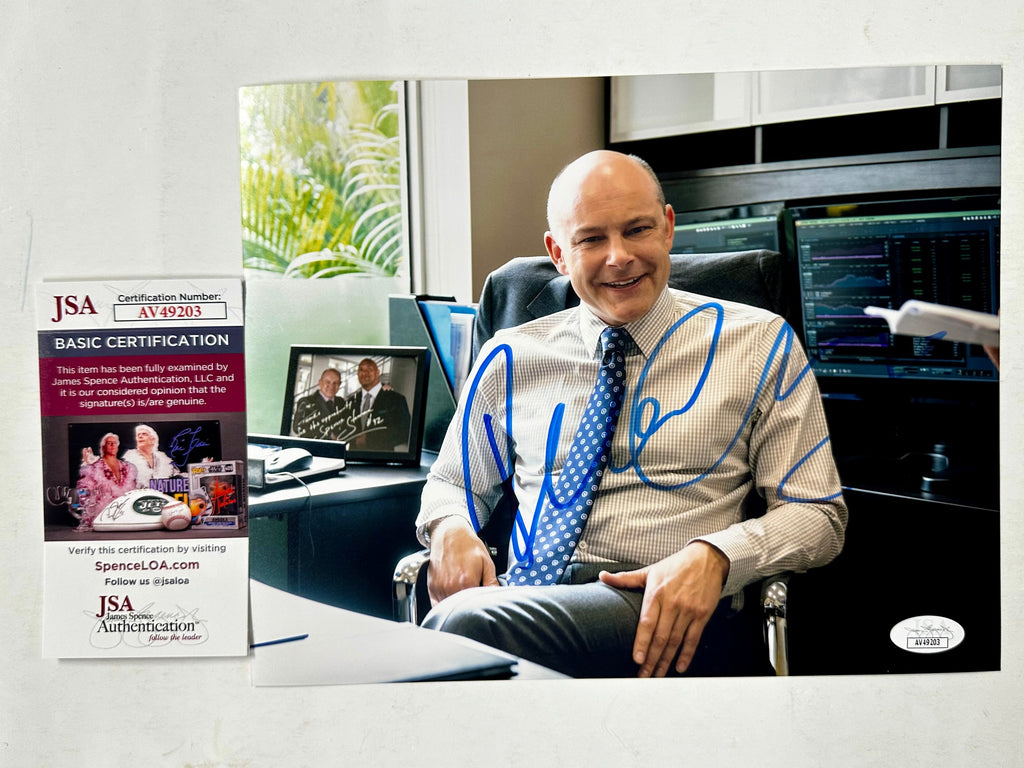 Rob Corddry Signed Joe Krutel HBO Ballers 8x10 Photo With JSA COA