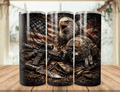 20oz Patriotic Eagle Military Tumbler – Veteran & Military Support Gift