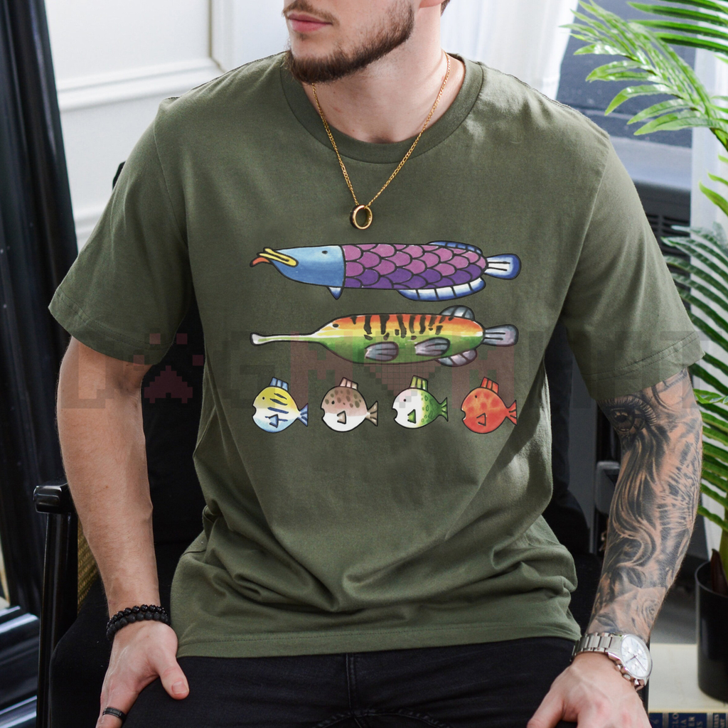Nintendoodle Fish Lineup Tee
