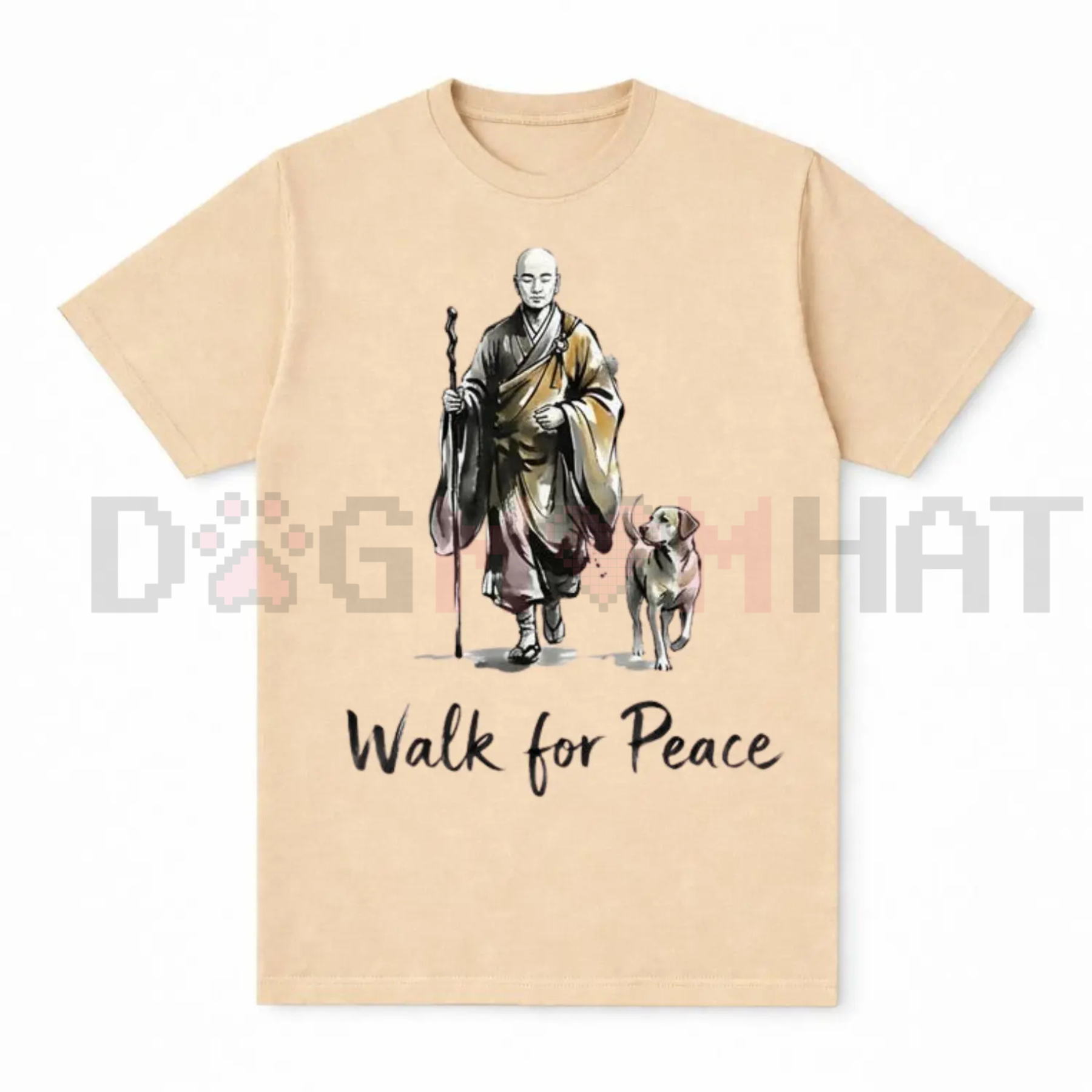 Aesthetic "Walk for Peace" Zen T-Shirt