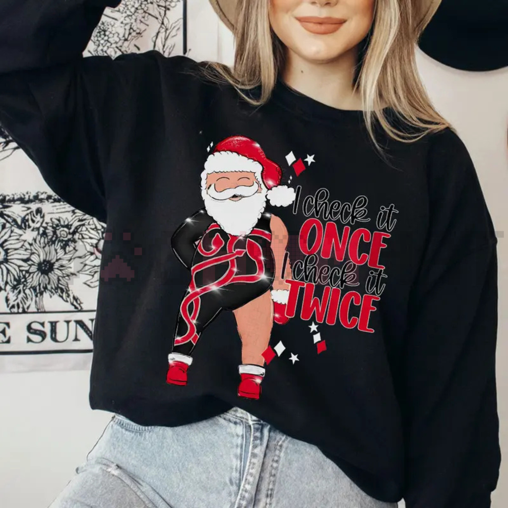 Santa "I Check It Once O Check It Twice Era Inspired" Unisex Sweatshirt