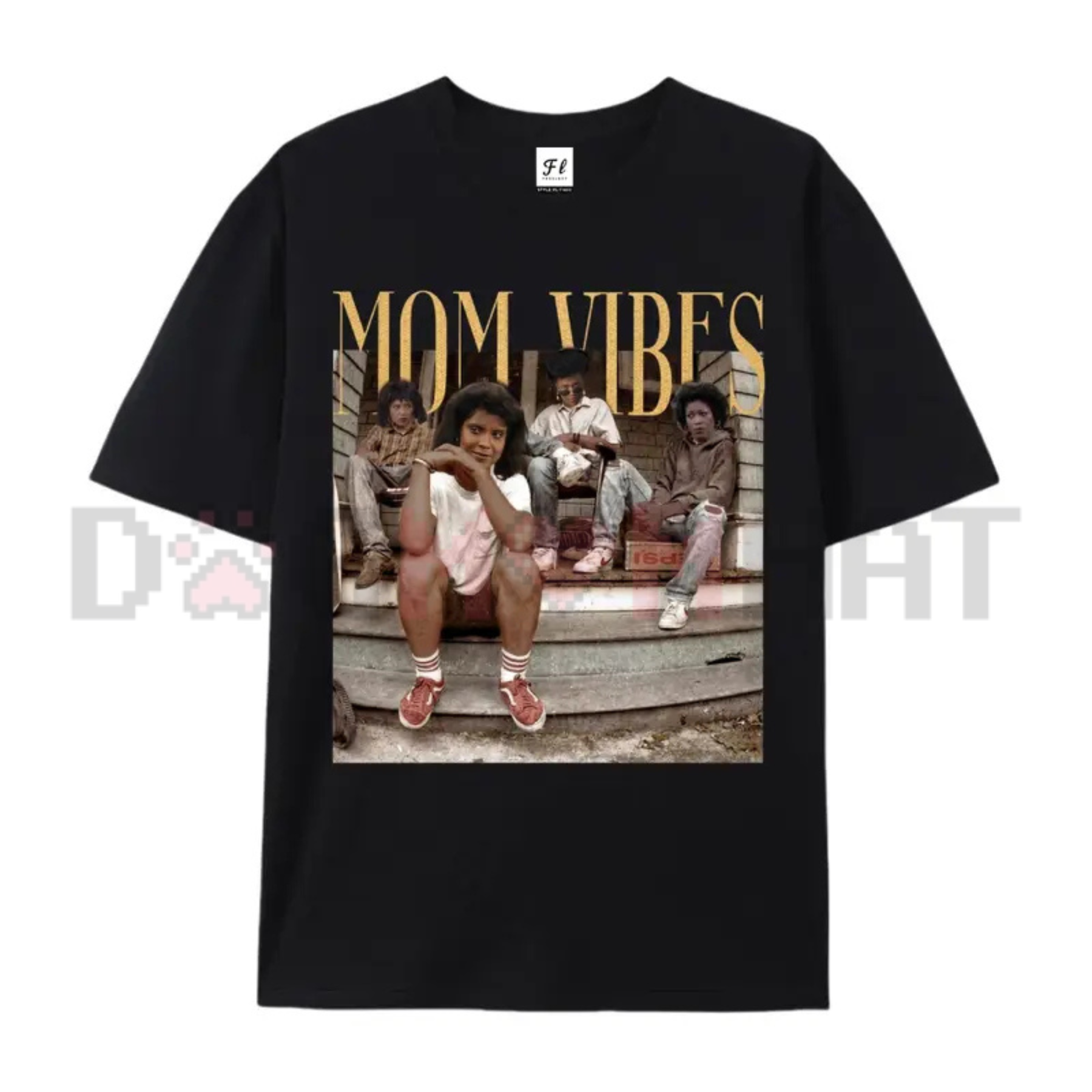 "Mom Vibes" Vintage 90s Nostalgia Graphic T-Shirt
