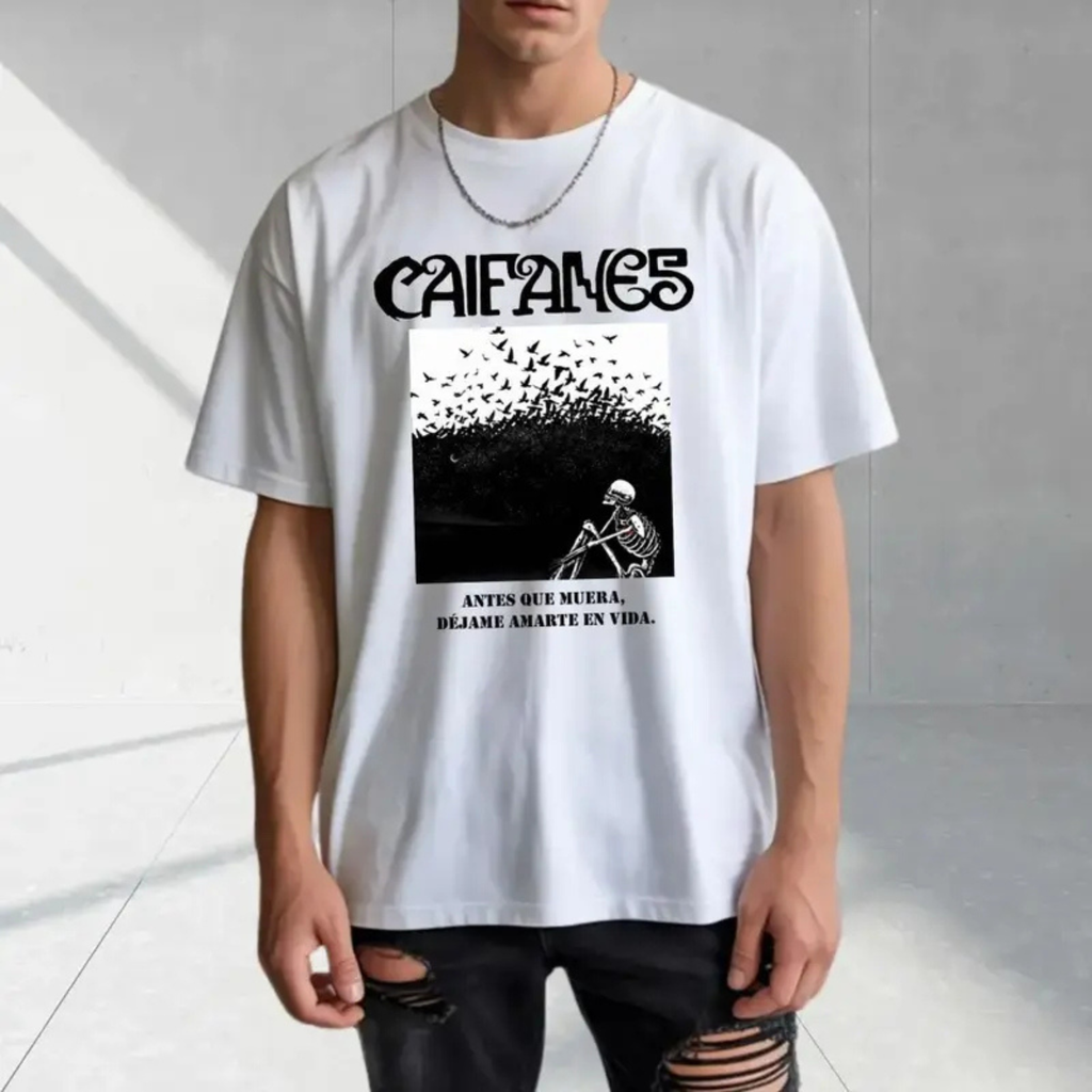 Caifanes "Miedo" Skeleton Birds T-Shirt