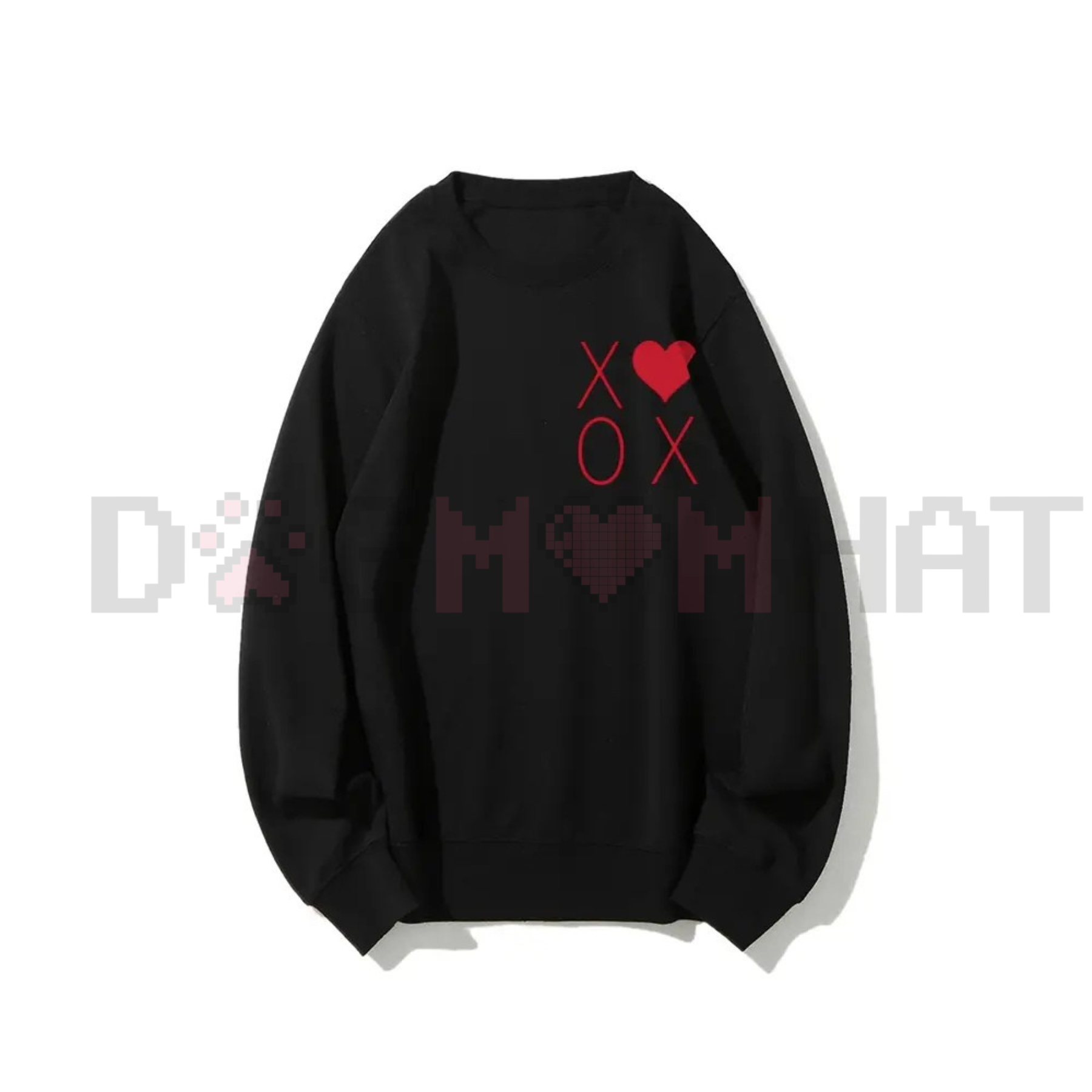 Minimalist XOXO Fine Line Heart Sweatshirt