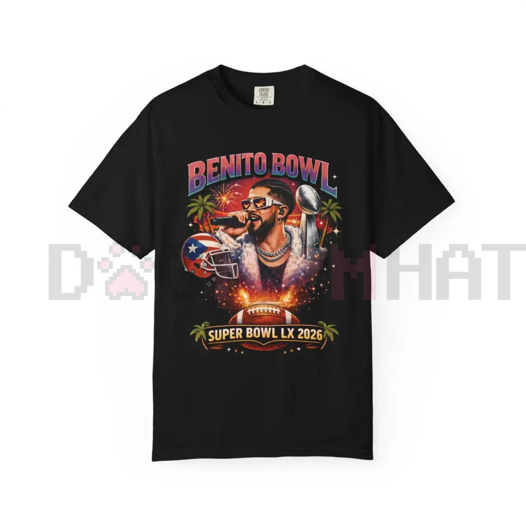 Benito Bowl "Half Time" Tee – Vintage Sporty Bad Bunn Shirt