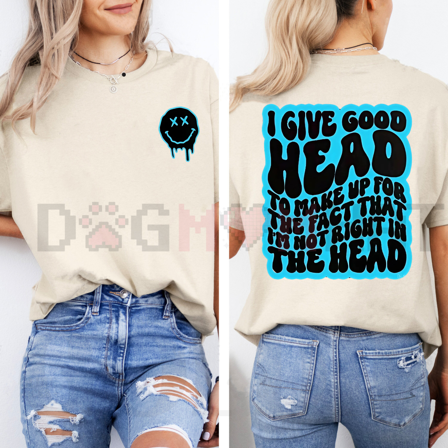 "Not Right In The Head" Funny Sarcastic T-Shirt