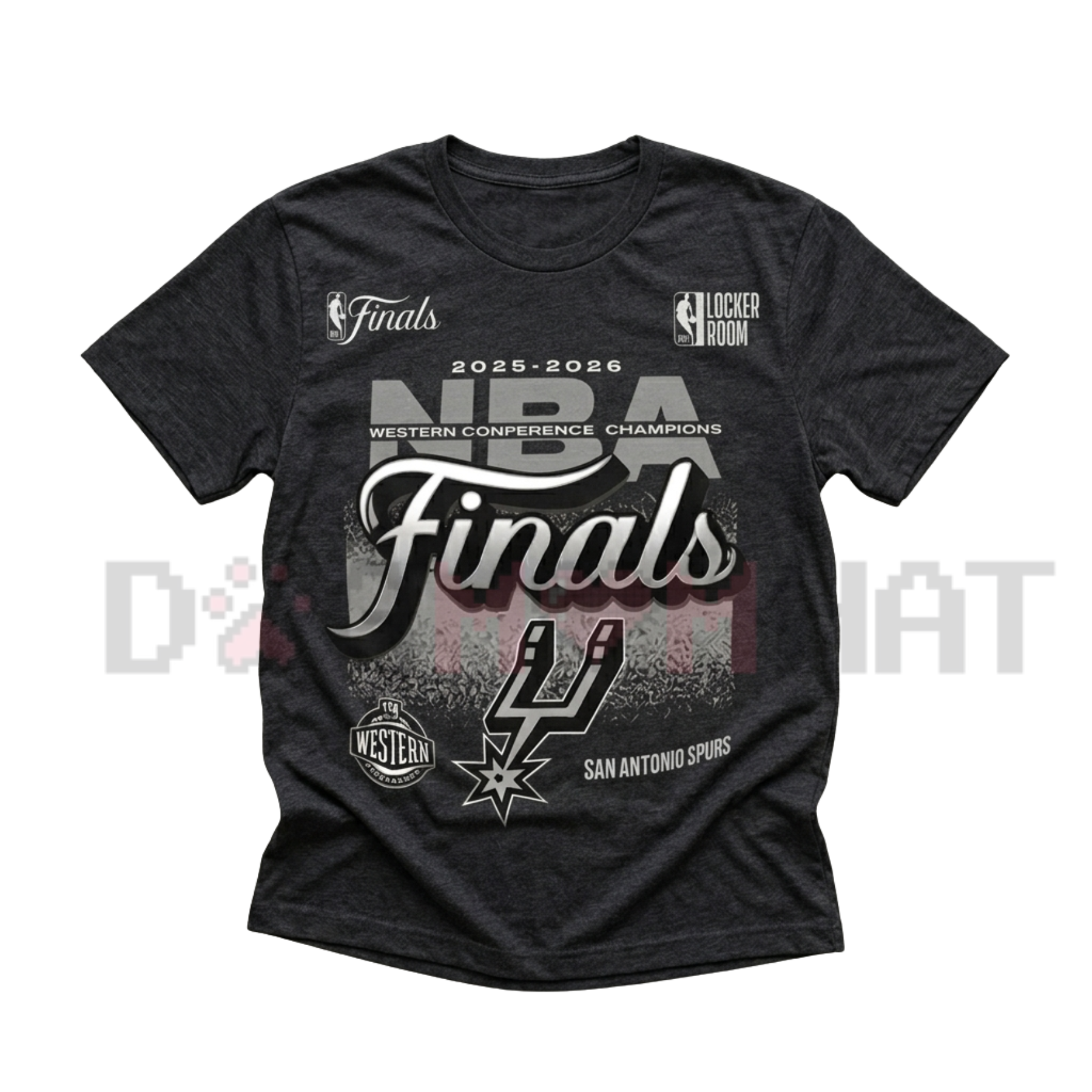 Spurs Fanatics 2026 Western Conference Champions Locker Room T-Shirt