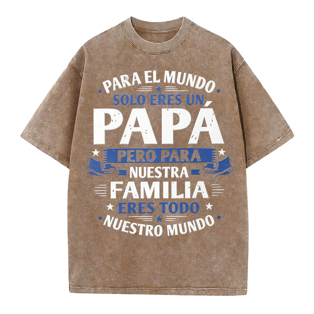 Spanish "Eres Mi Mundo" Dad T-Shirt