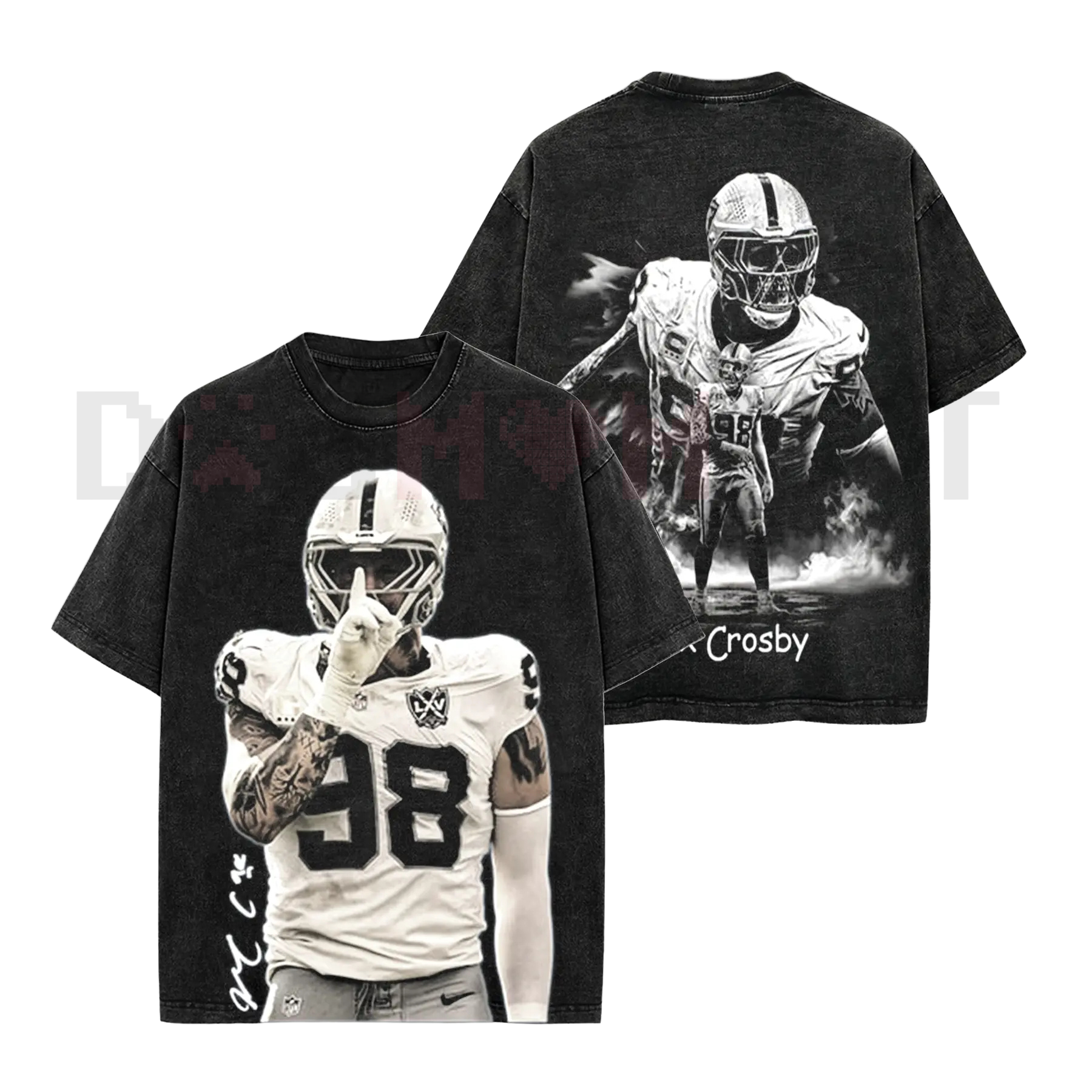 The Condor Maxx Crosby T-Shirt – Premium 100% Cotton Acid Wash, Maxx Crosby Fan Streetwear Tee