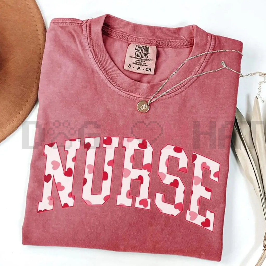 Nurse Valentine Bow T-Shirt