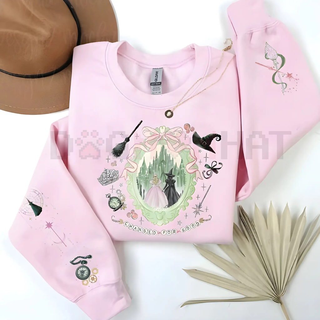 Enchanted Emerald Friendship Sweatshirt – Magical Best Friend Matching Crewneck