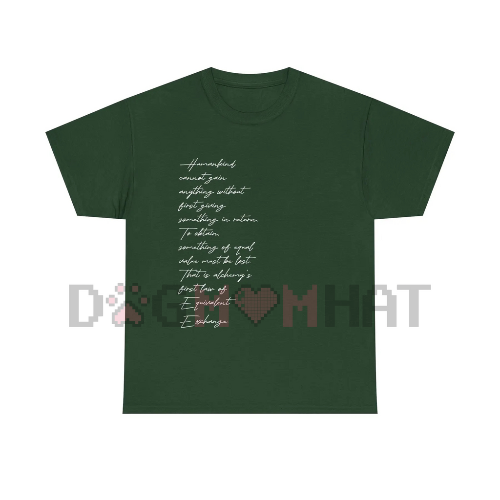 Equivalent Exchange T-Shirt – Fullmetal Alchemist Fan Apparel, Anime Manga Tee