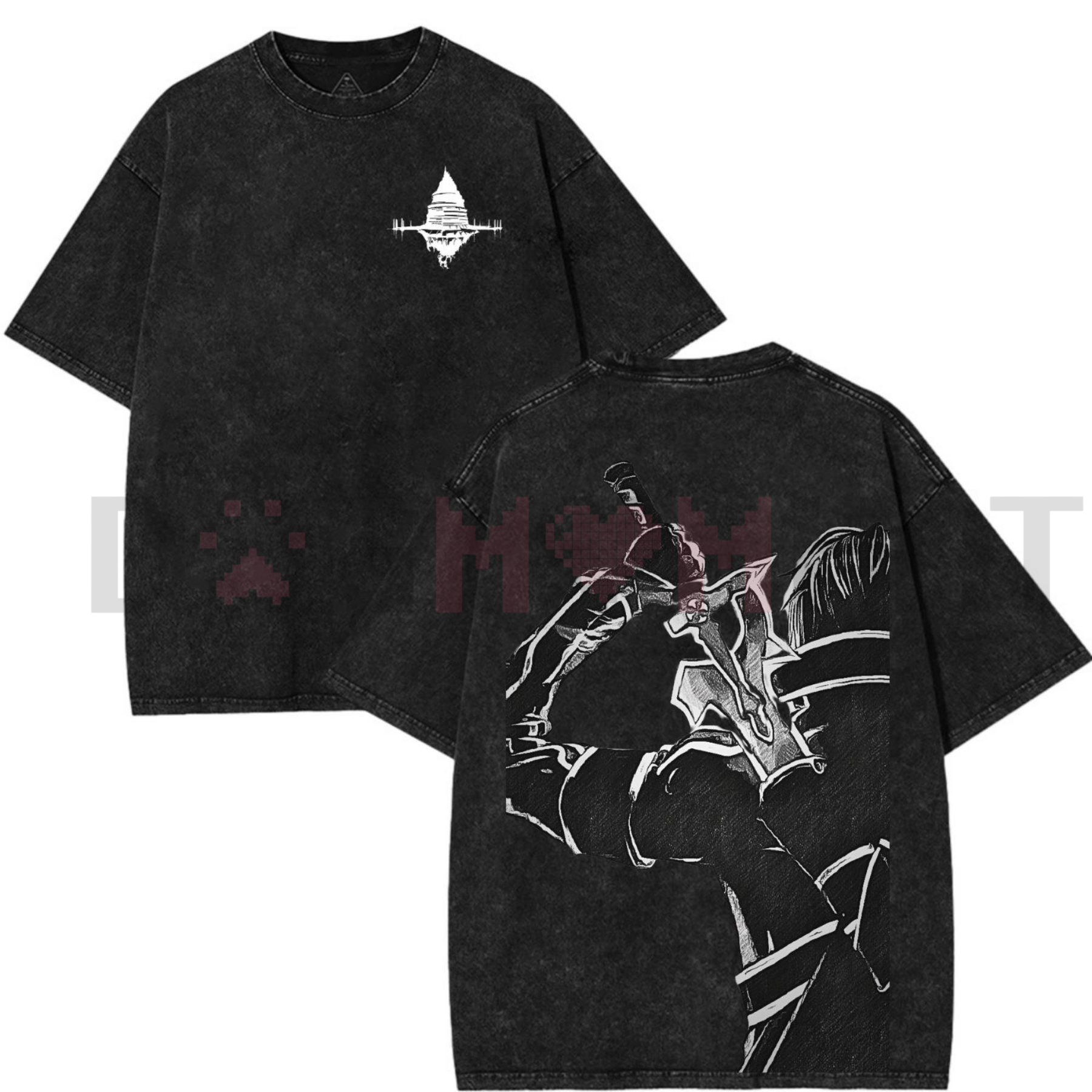 Sword Art Online Kirito B&W Graphic Tee