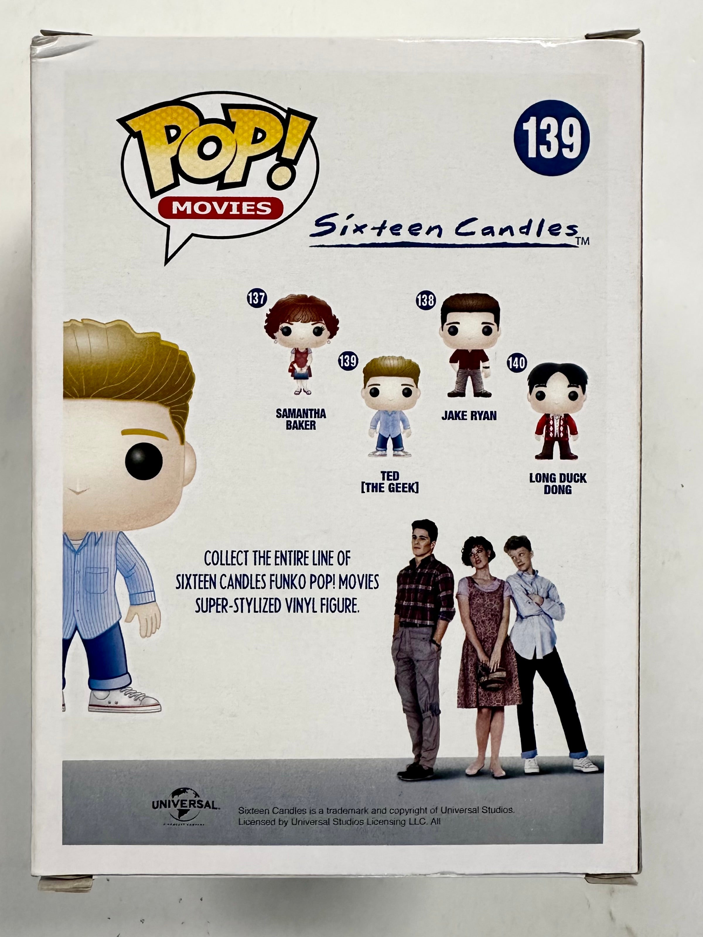Anthony Michael Hall Signed Ted (The Geek) Sixteen Candles Funko Pop! #139 With PSA COA