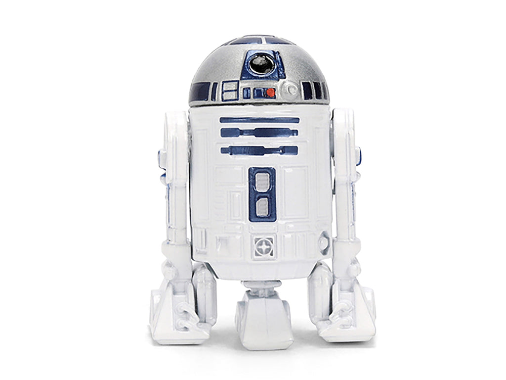 1959 Volkswagen Drag Beetle White with Graphics and R2-D2 Figure "Star Wars" Franchise "Hollywood Rides" Series 1/24 Diecast Model Car by Jada