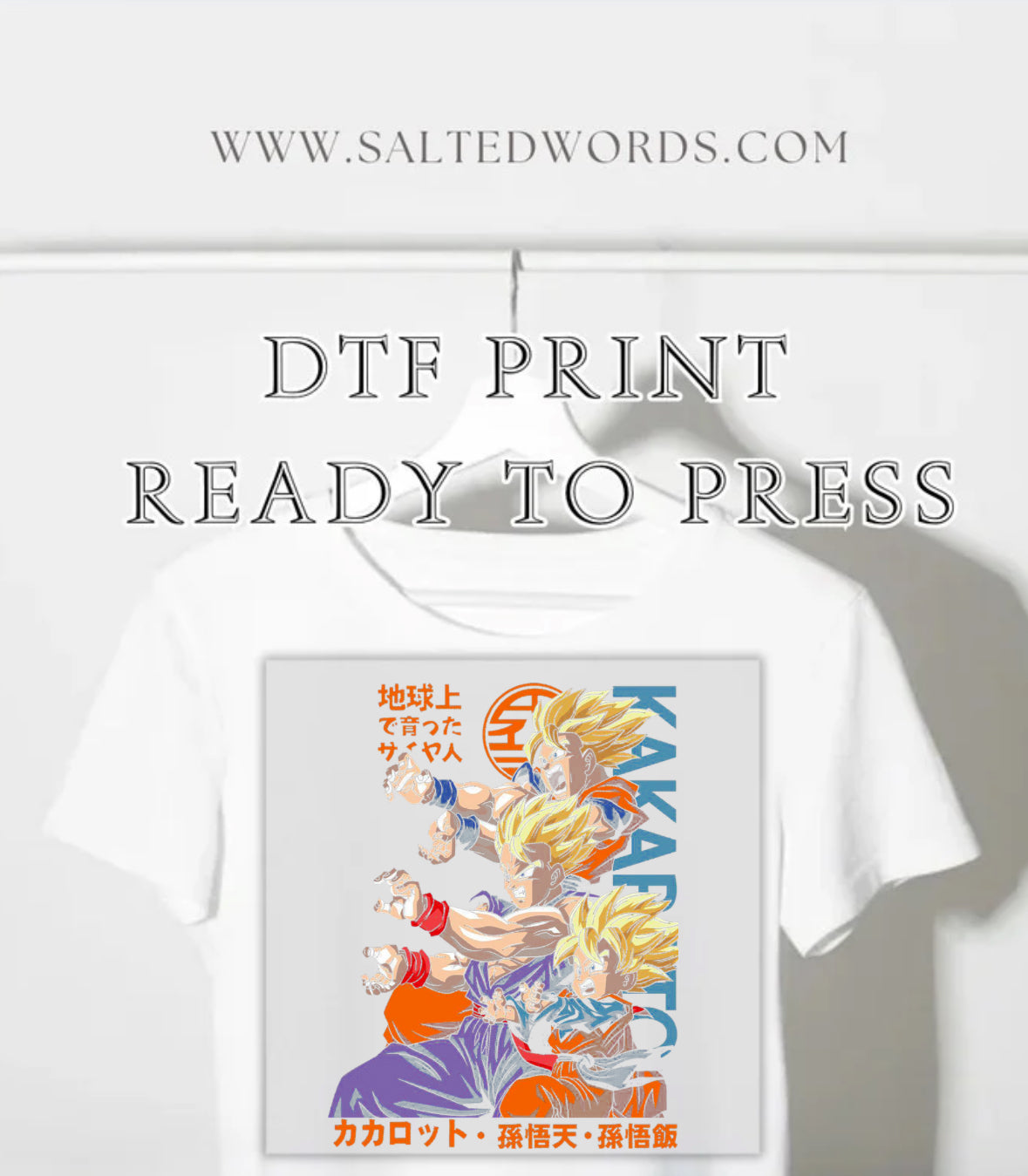 Dragon ball z kakarot anime print DTF print