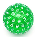 45mm Metal D100 - Green with White Font