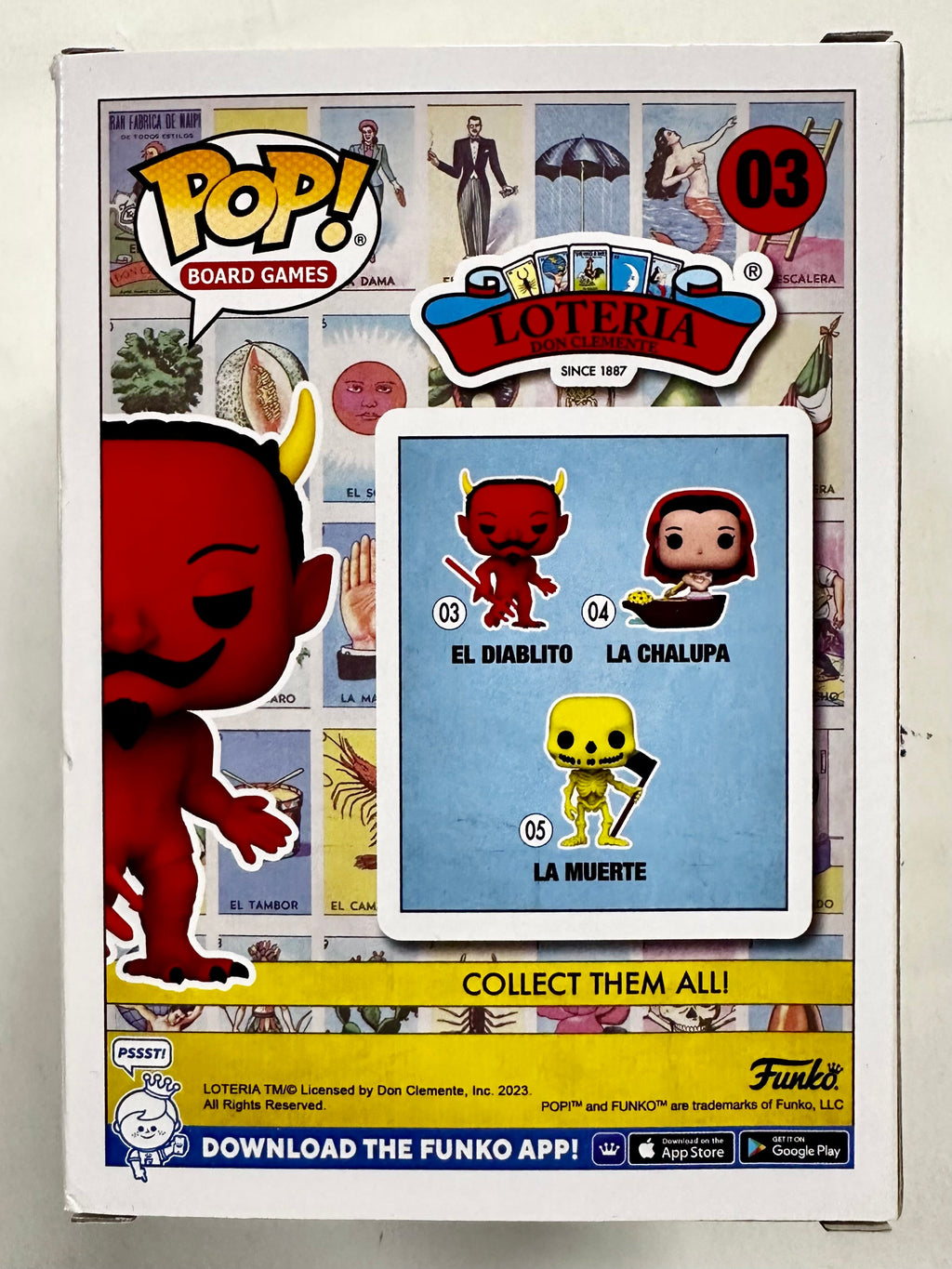 Funko Pop! Board Games El Diablito #03 Loteria Don Clemente 2023 Card Game