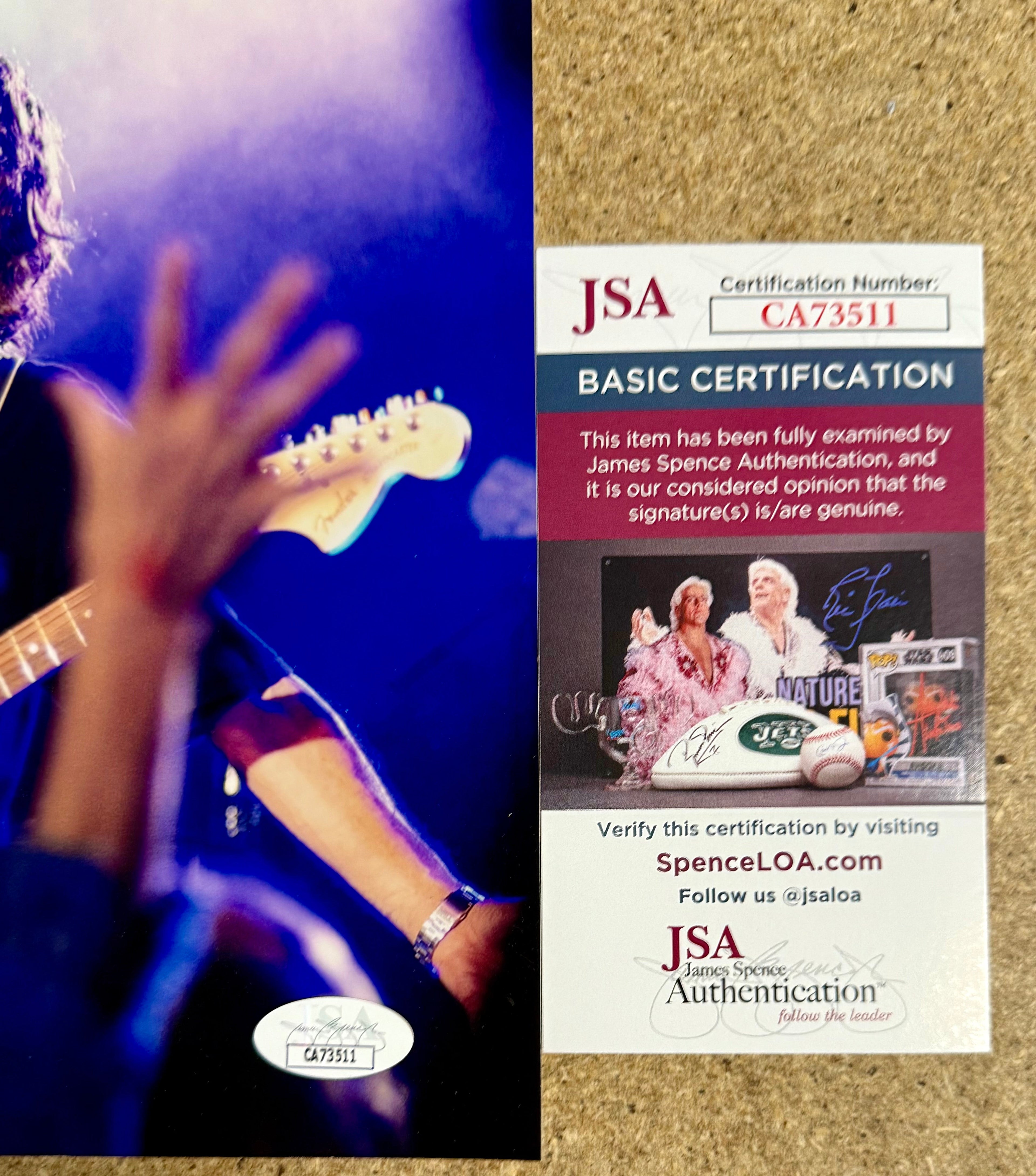 Pittsburgh Musician Donnie Iris “King Cool” Signed 8X10 Photo With JSA COA