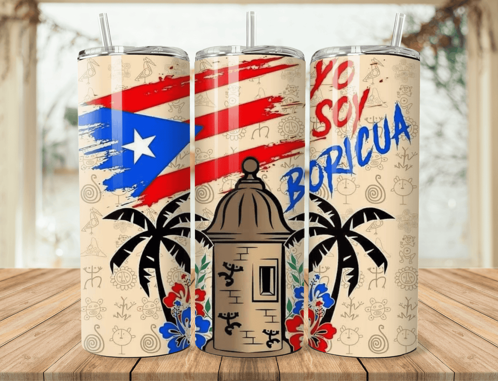 Tumbler Diseño Puerto Rico – 20oz