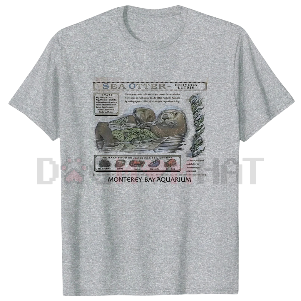 Sea Otter Monterey Bay Aquarium Shirt – Vintage Otter Lover Tee