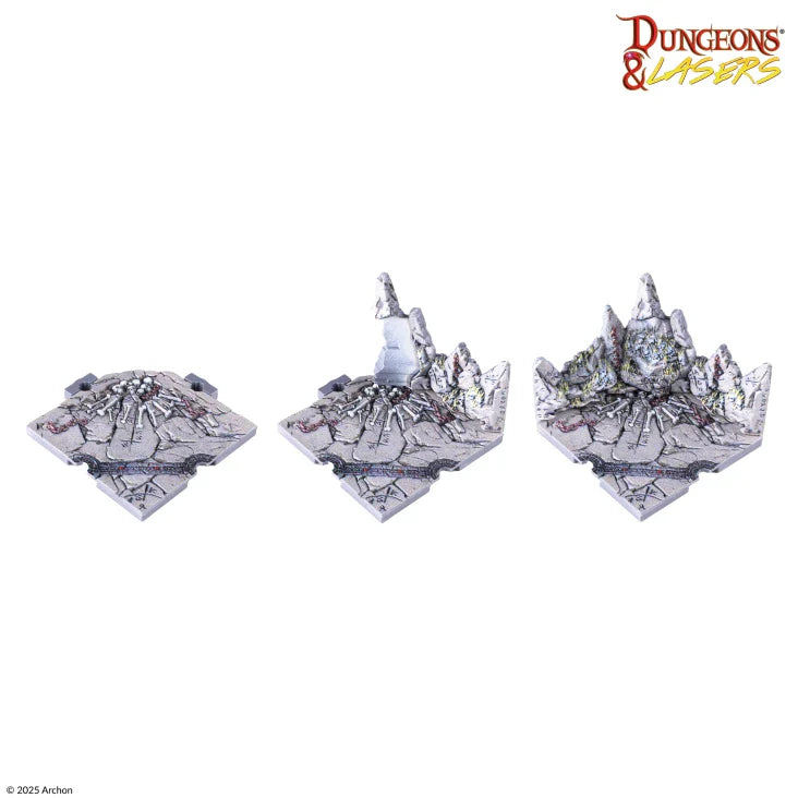 Dungeons & Lasers: Caves Series - Ritual Sites Pre-Painted Prismacast Terrain