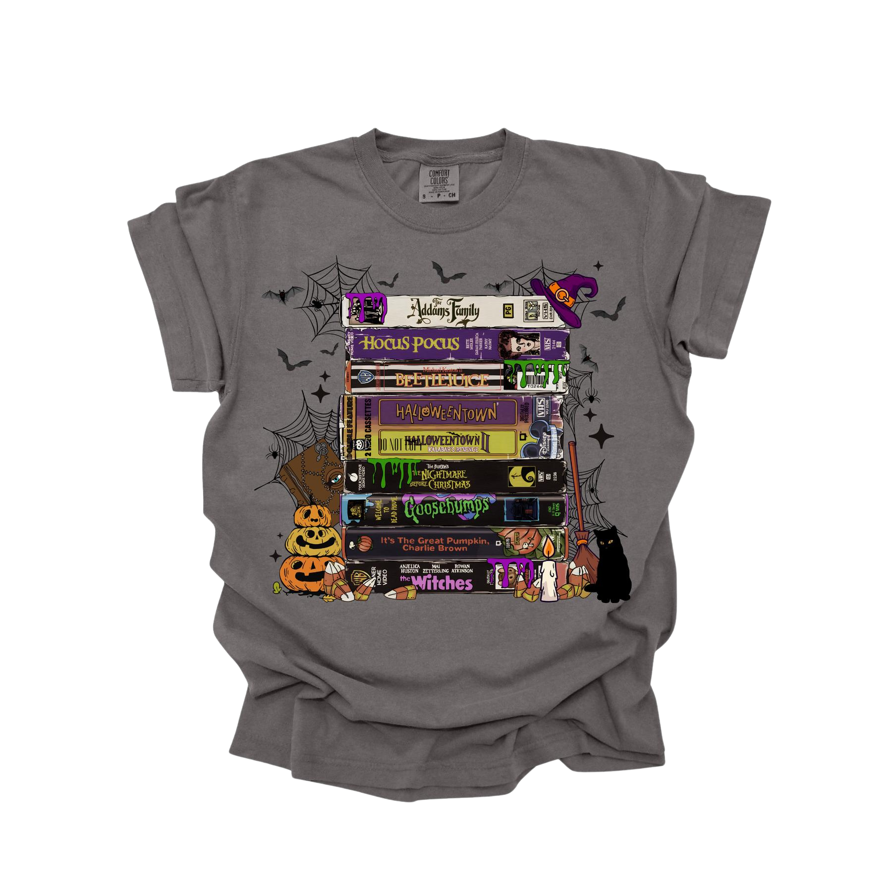 Vintage VHS Tape T-Shirt – Retro Comfort Colors Tee for 90s Movie Lovers & Nostalgia Fans