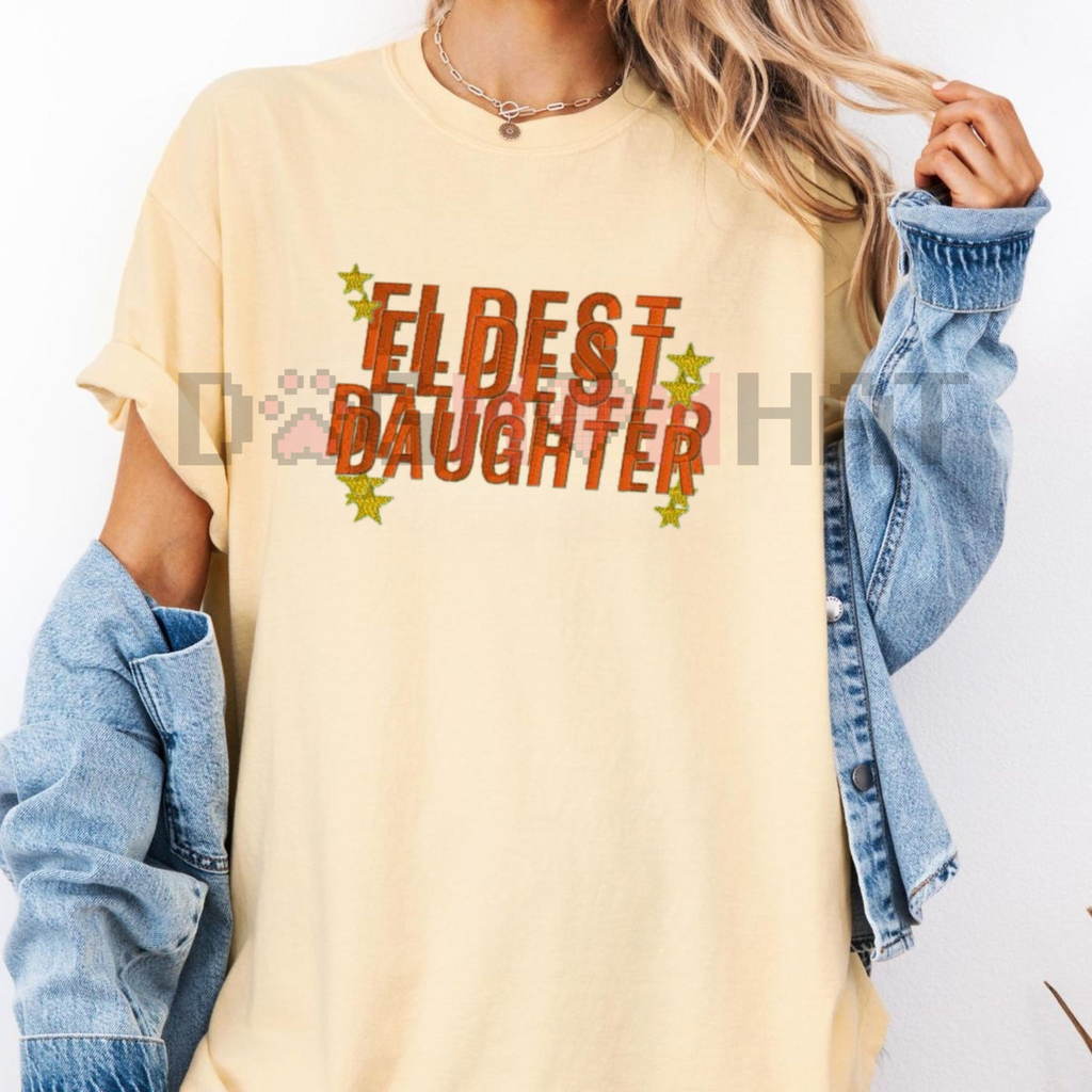 Daughter Embroidered T-Shirt – Sweet Minimalist Tee, Gift for Daughter