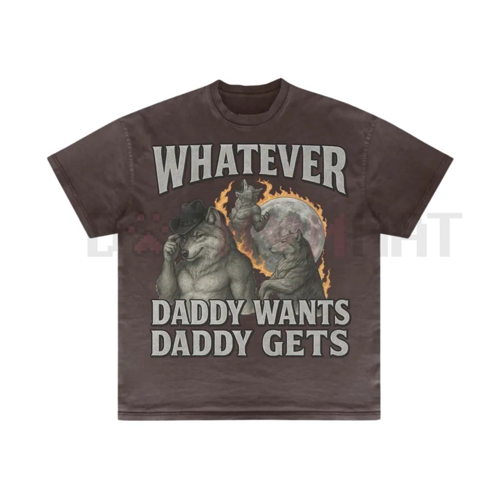 Edgy Viral Slogan T-Shirt – Unisex Dark Humor Werewolf Meme Cringe Apparel
