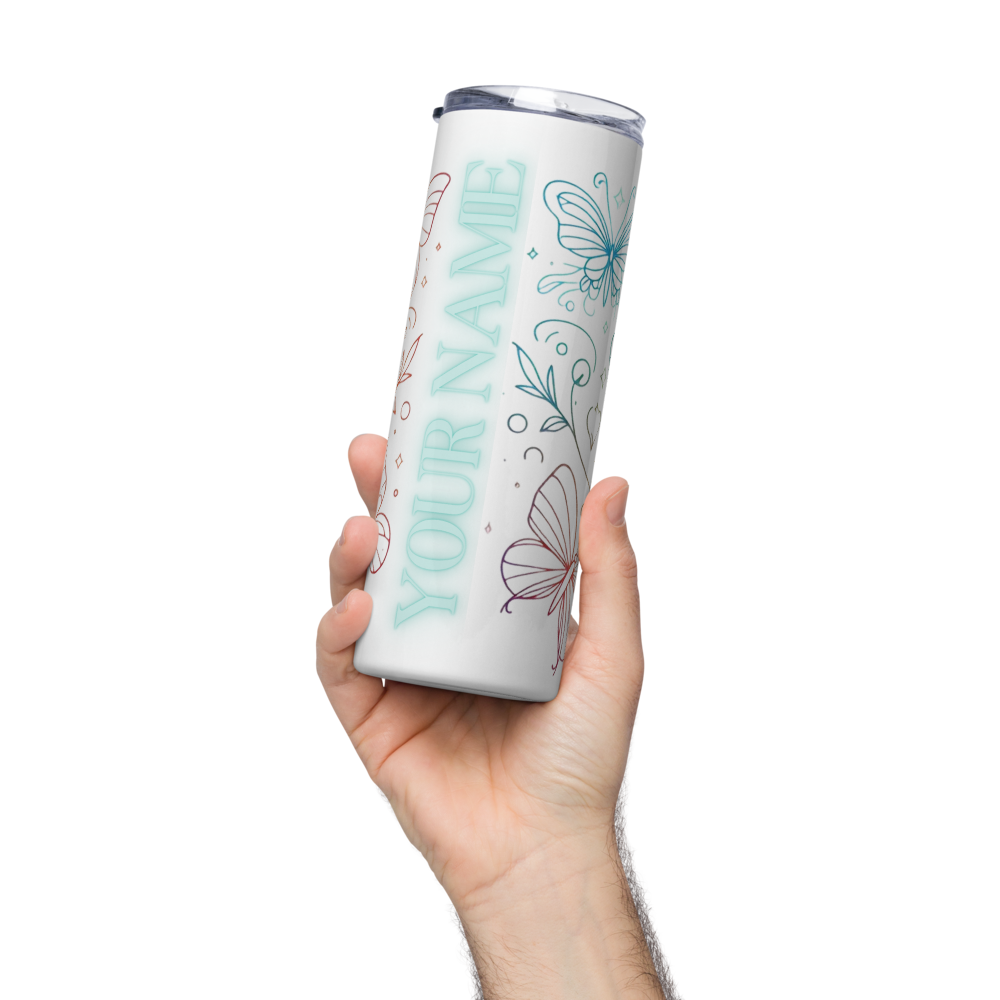 Personalized Butterfly Tumbler