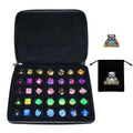 5-Piece Acrylic DND Dice Set with Storage Case (Dice Bag Included)