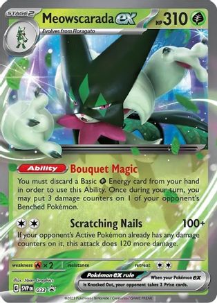 Meowscarada ex 033 - SV Scarlet & Violet Promo Cards Holofoil