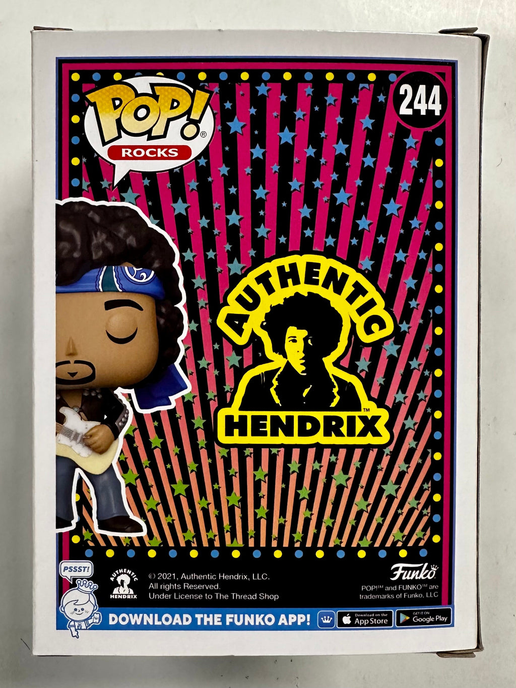 Funko Pop! Rocks Jimi Hendrix (Maui Live) With Guitar #244 Vaulted 2021