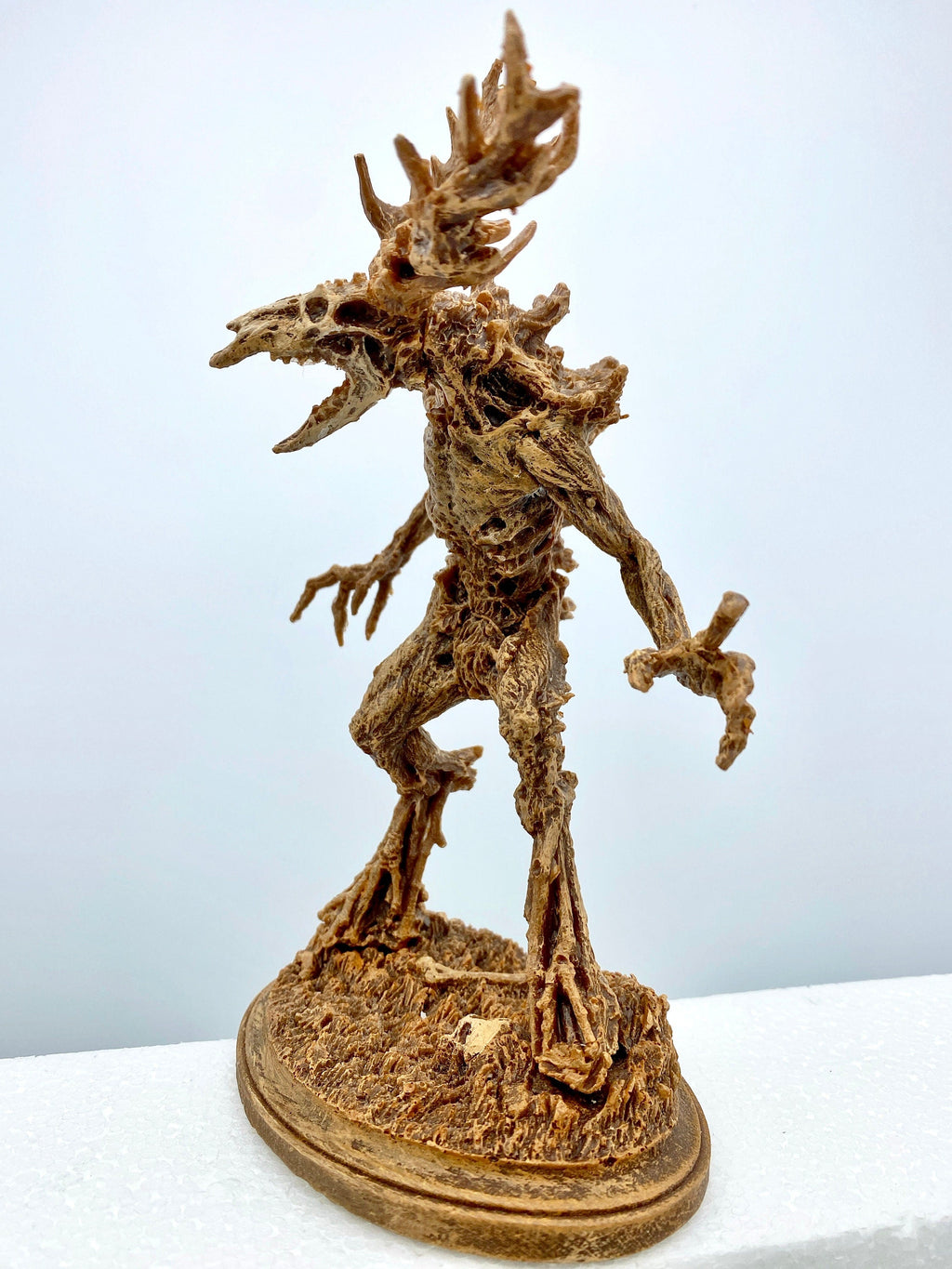Leshen/ Wendigo Statue, Half Scale Sculpture | Mythical Creature Figurine | Folklore Legendary Wendigo Figurine. Fantasy Art Decor
