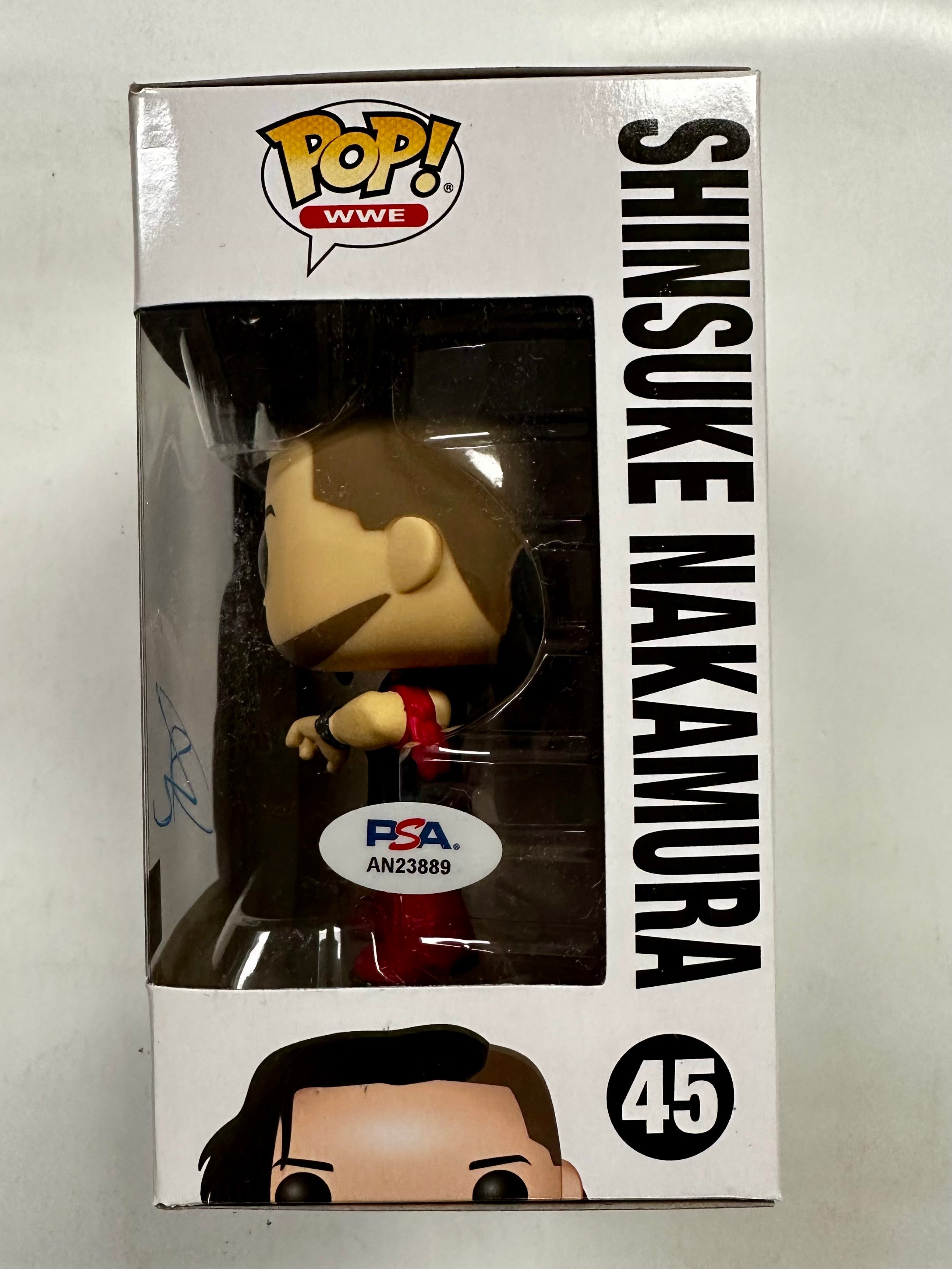 Shinsuke Nakamura Signed WWE Japanese Wrestling Funko Pop! #45 Vaulted PSA/DNA COA