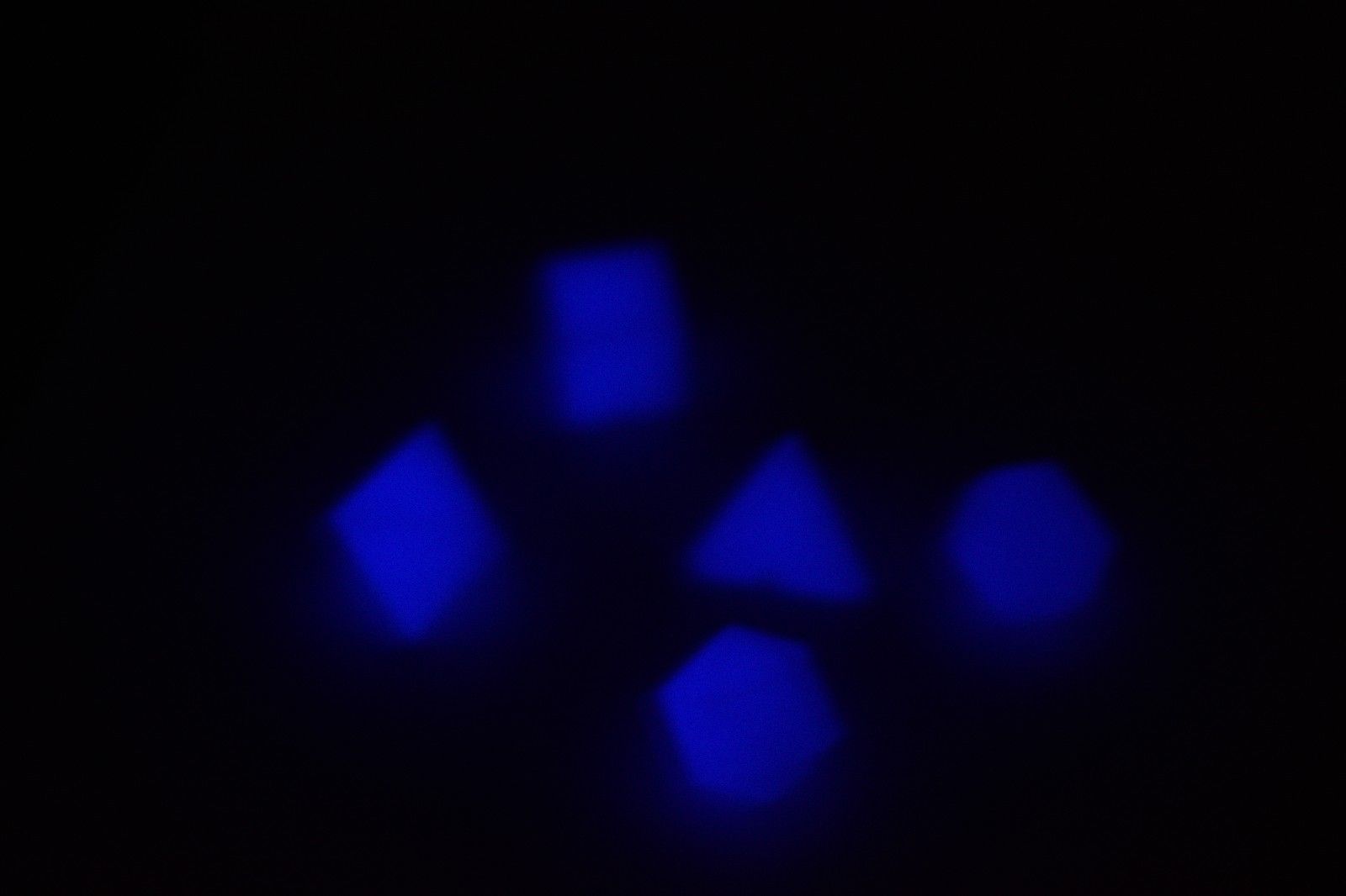 Vintage Ultra Rare Windmill Dice Poly Dice Set (5) RPG DnD Glows in the Dark